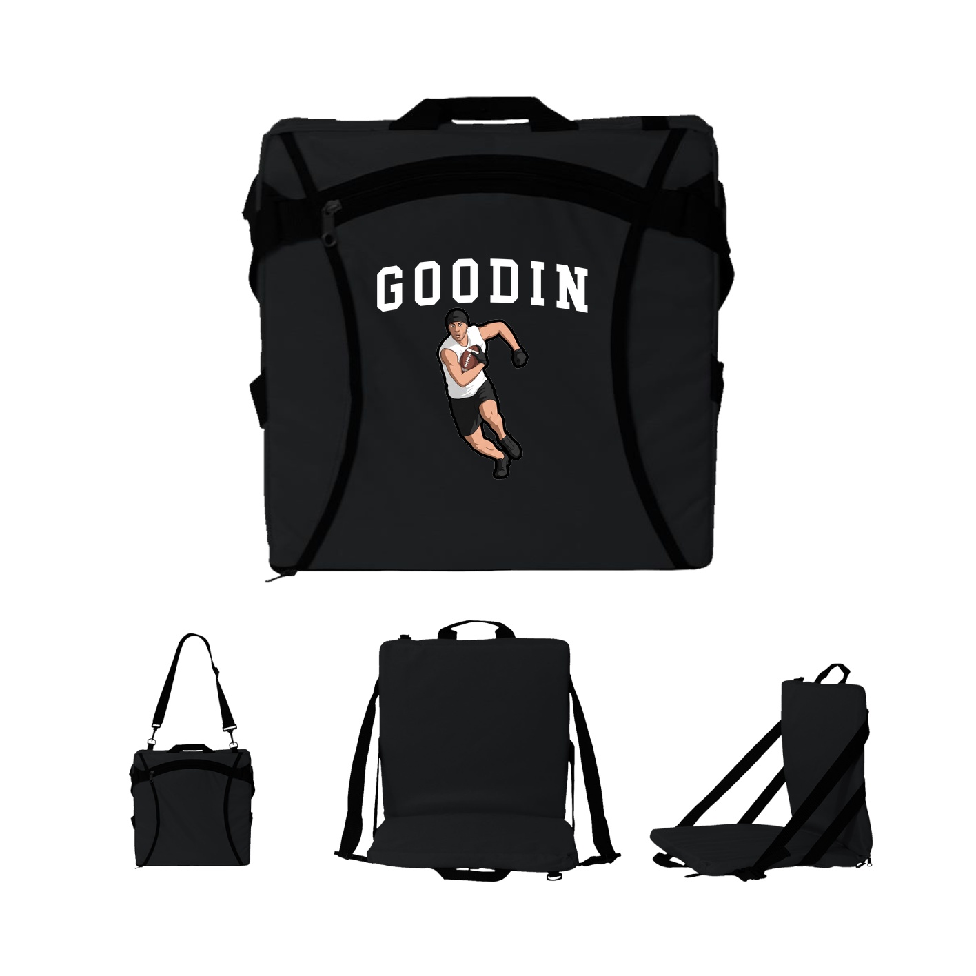 Folding Stadium Seat — Shirsey in Black