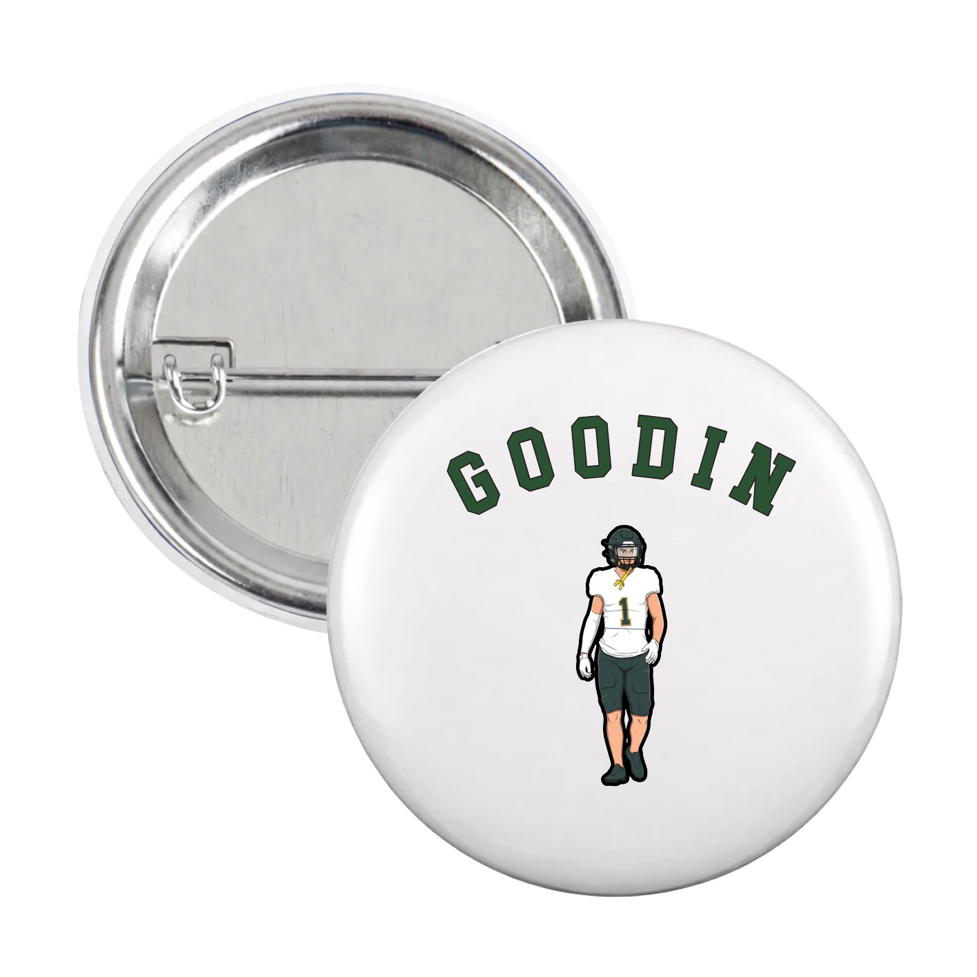 Game Day Button — Shirsey Arch in White