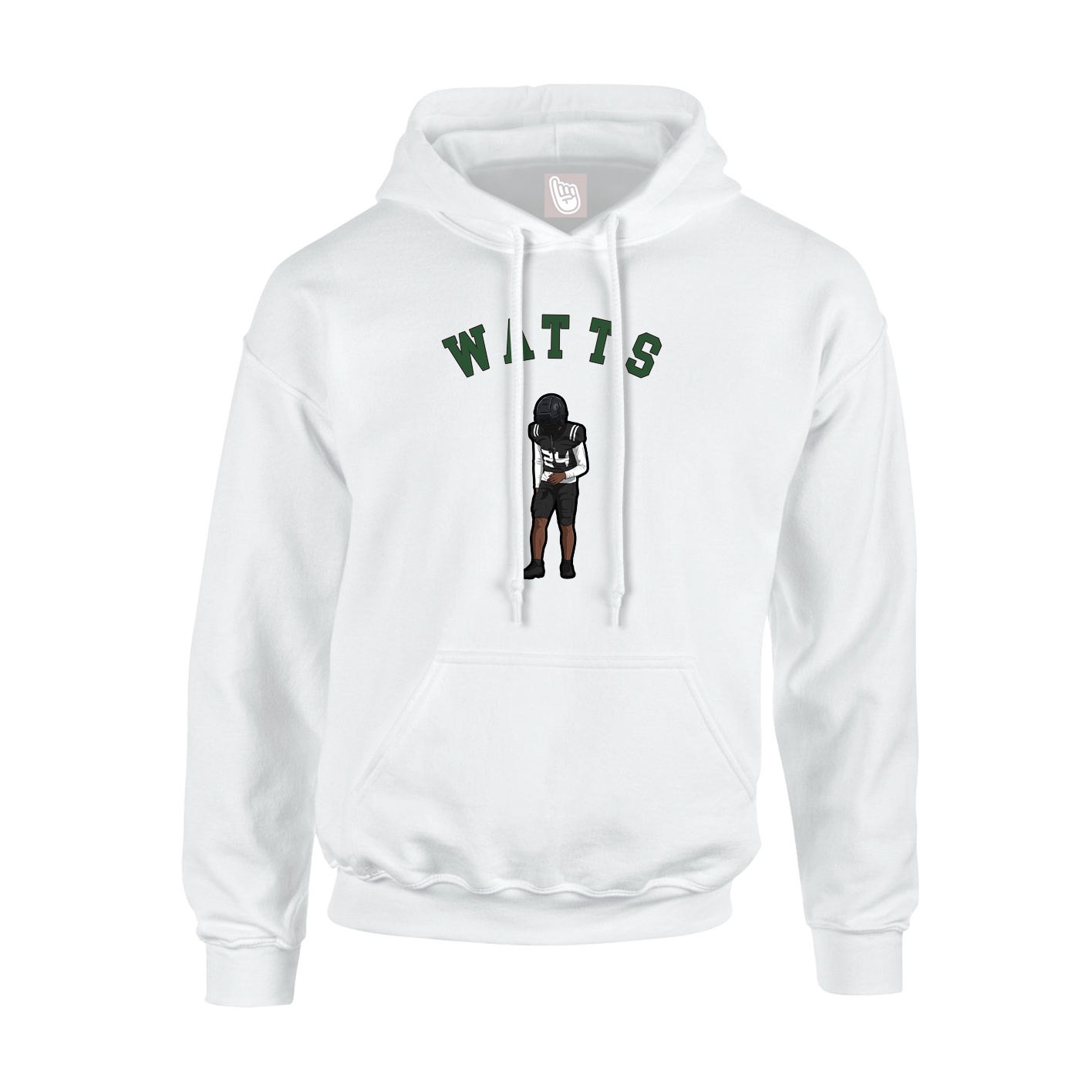 Youth Hoodie — Shirsey Arch in White