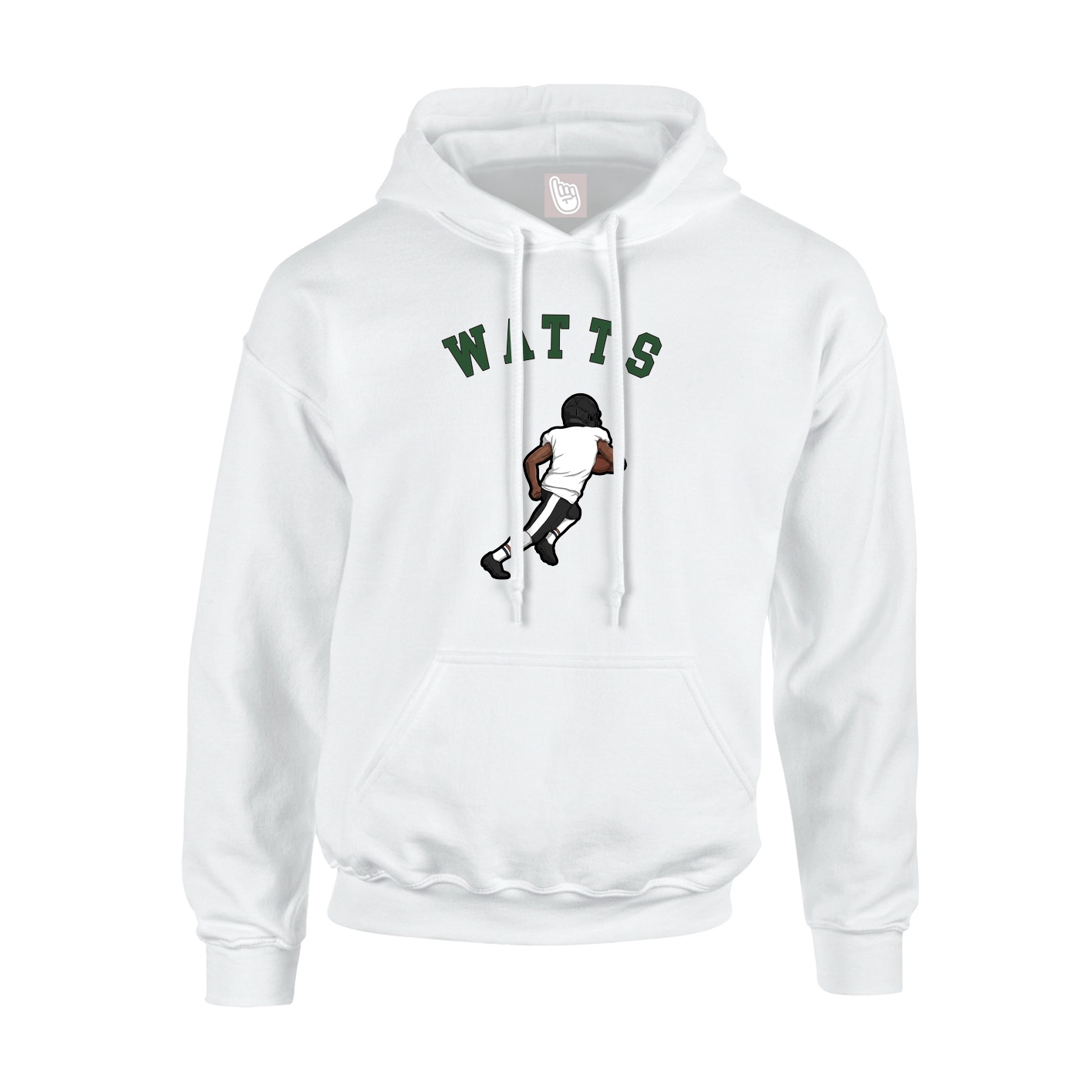 Youth Hoodie — Shirsey Arch in White