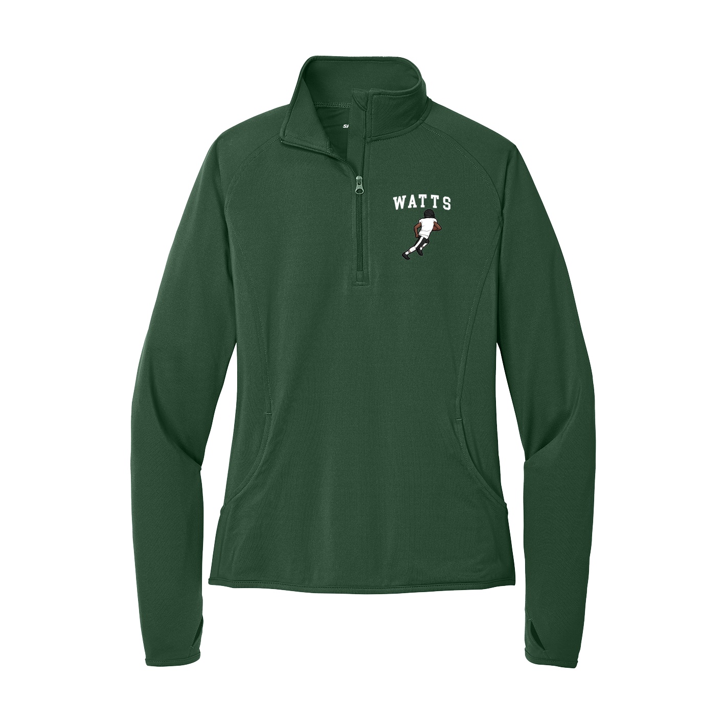 Women's Q-Zip Pullover — Shirsey in Green