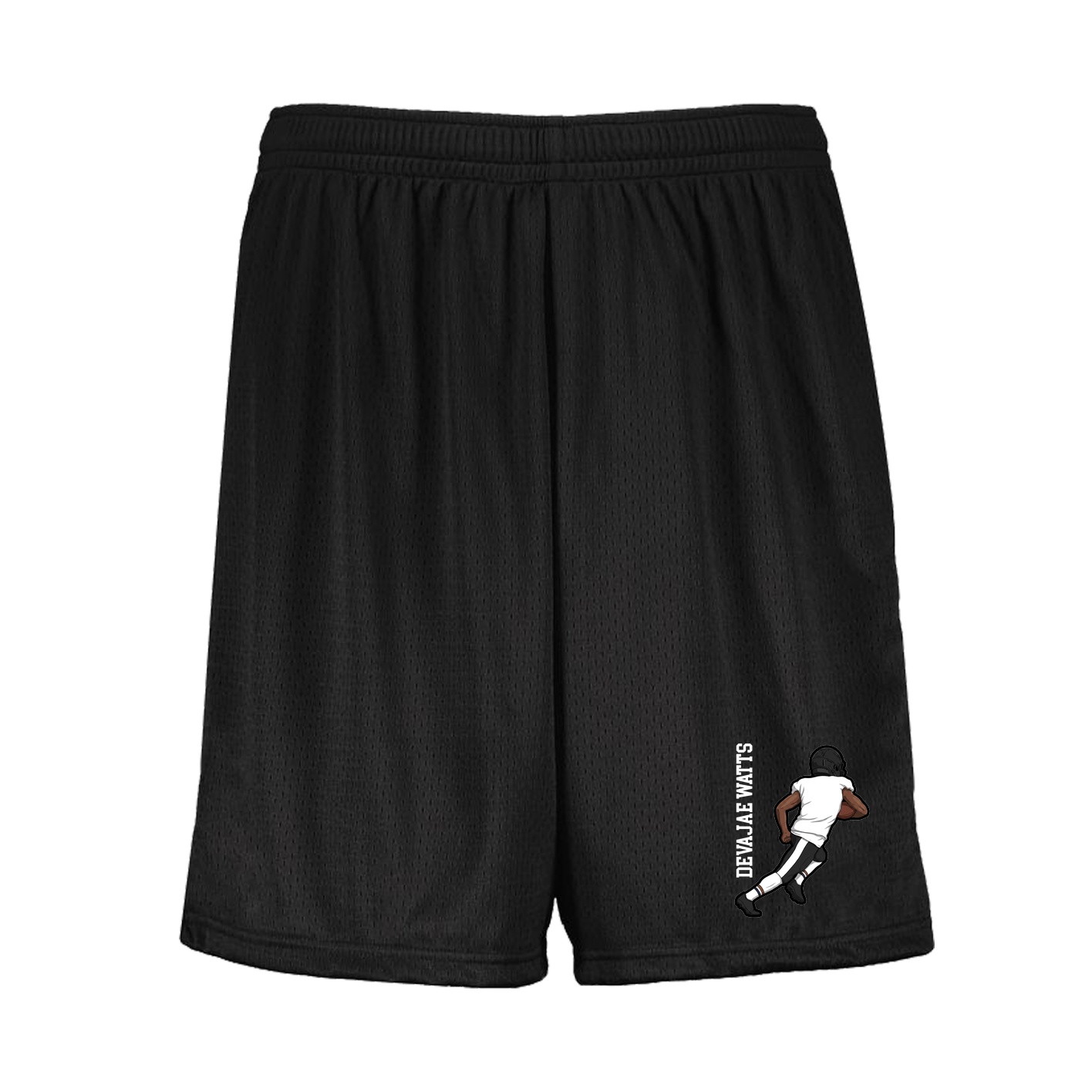 Shorts — Name Vertical in Black