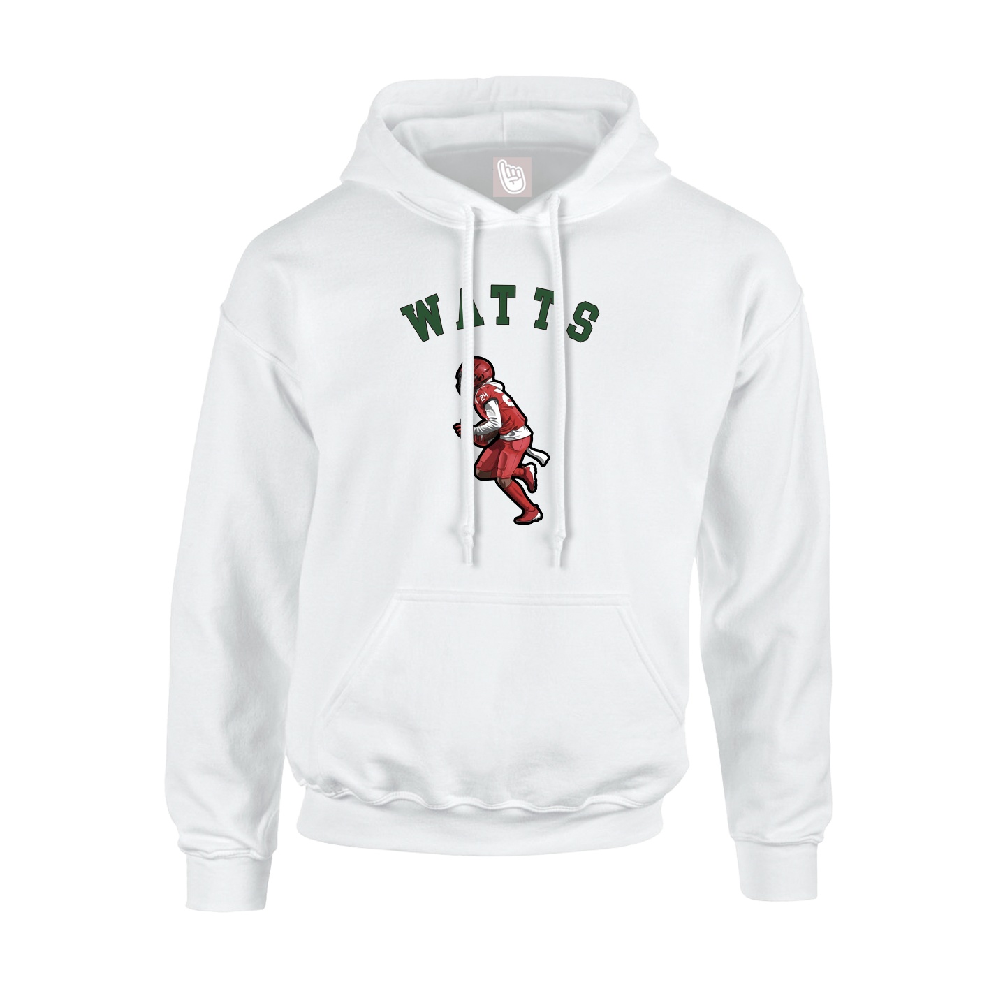 Youth Hoodie — Shirsey Arch in White