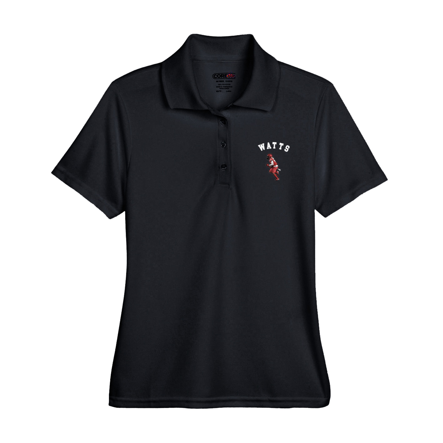Womens Performance Polo — Shirsey Arch in Black