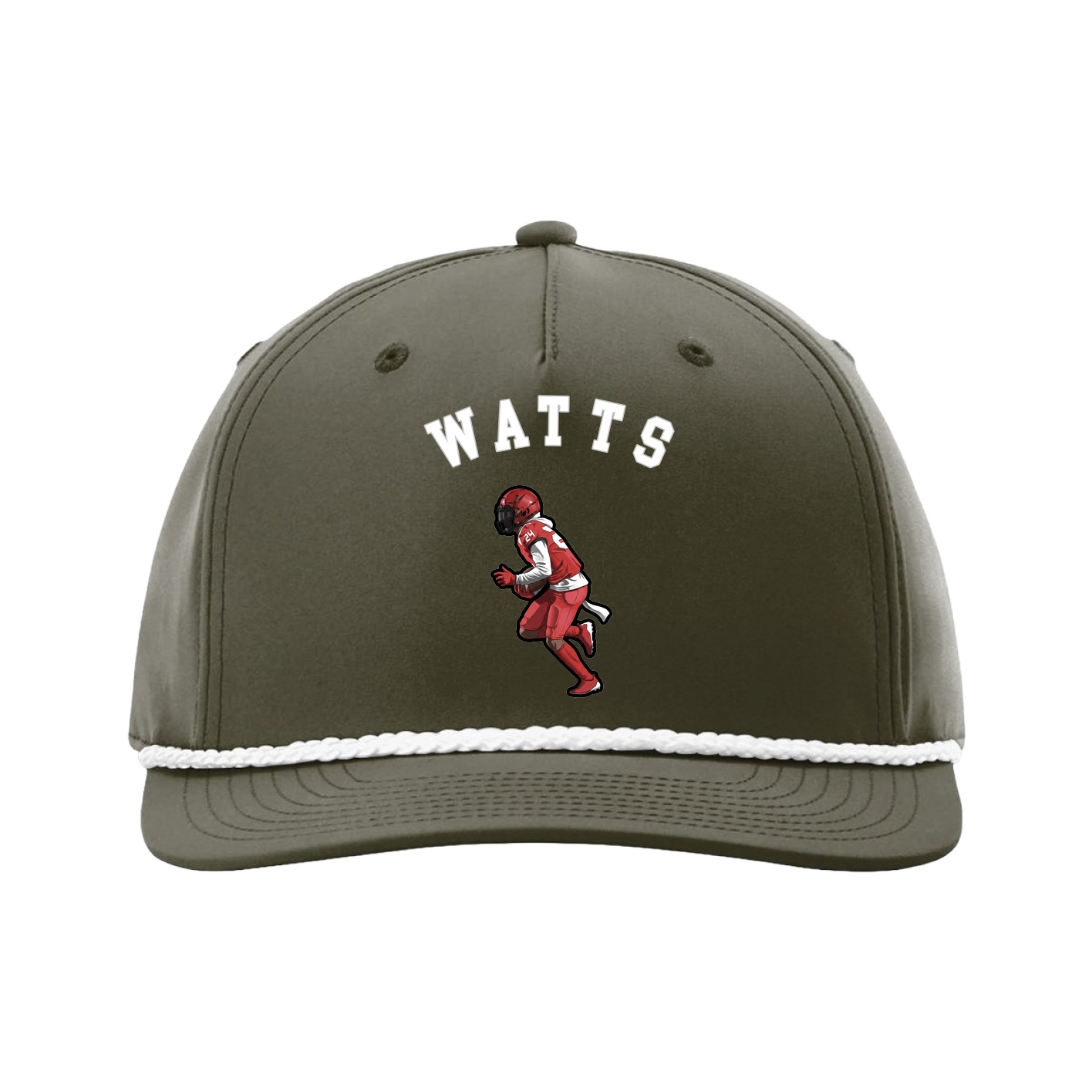 Five-Panel Classic Rope Cap — Shirsey Arch in Green