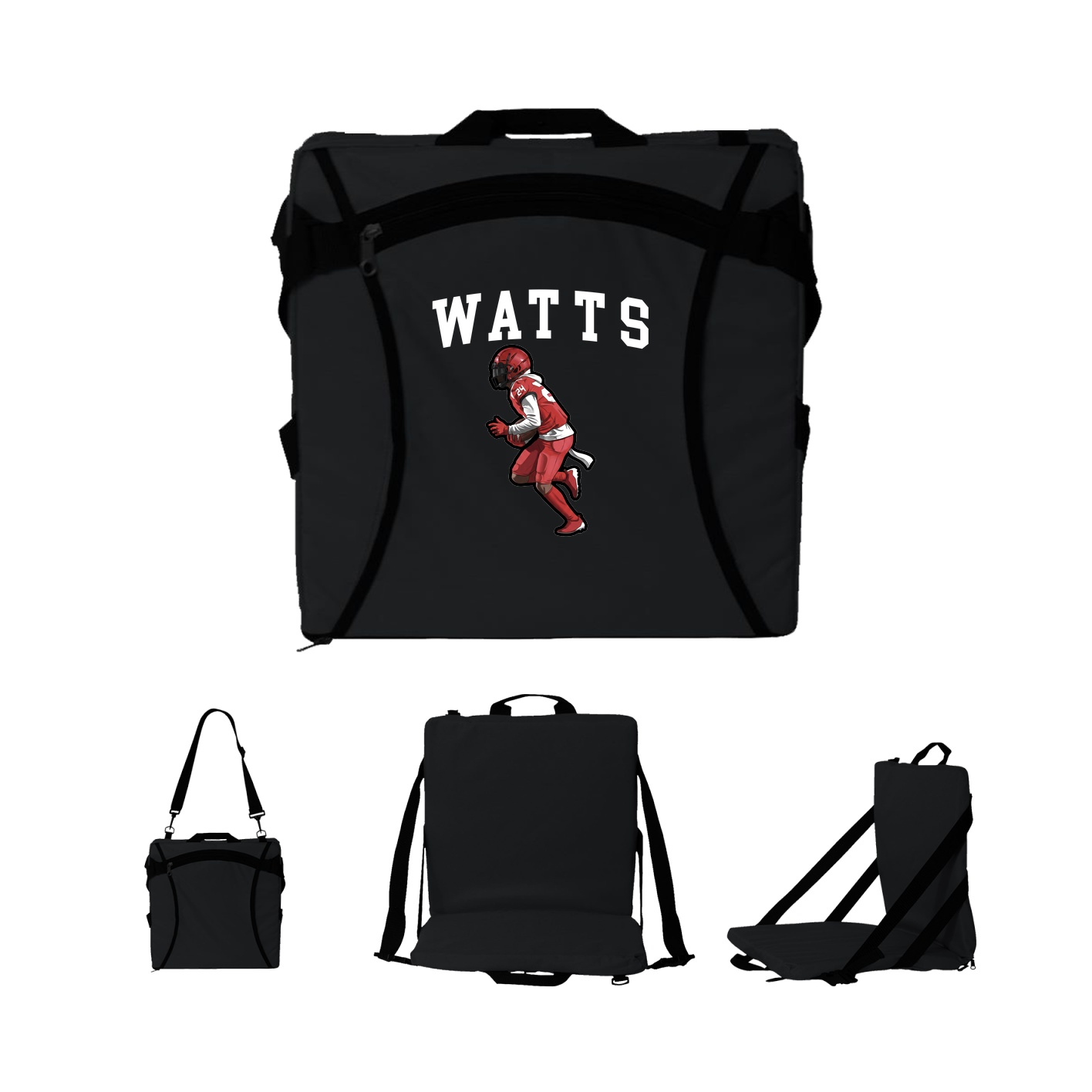 Folding Stadium Seat — Shirsey in Black