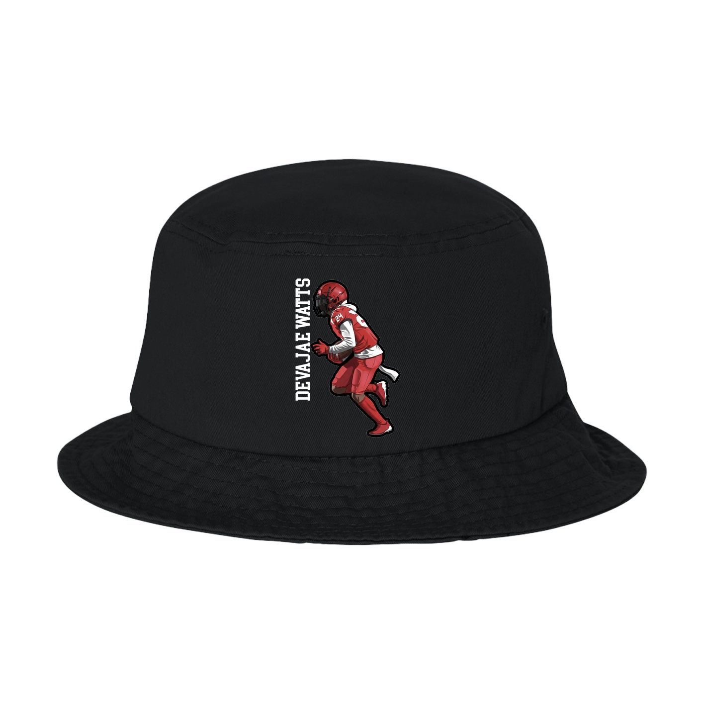 Bucket Cap — Name Vertical in Black