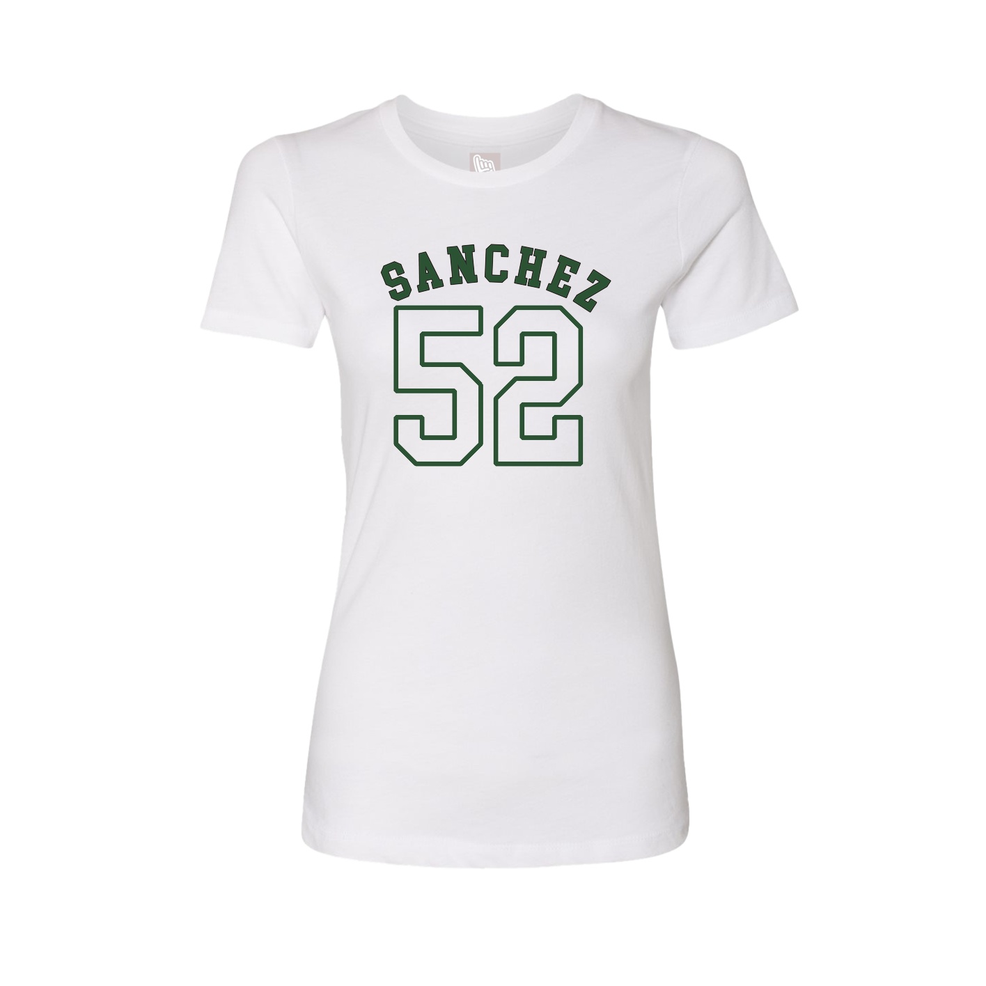 Fitted Women's Tee — Shirsey Arch in White
