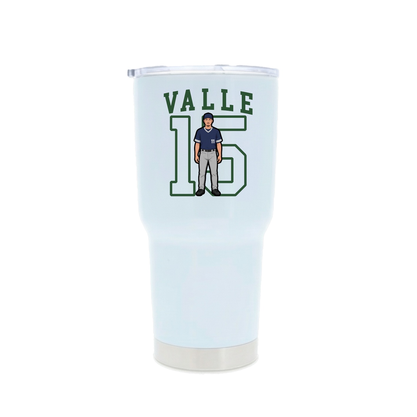 30oz Stainless Steel Tumbler — Shirsey in White