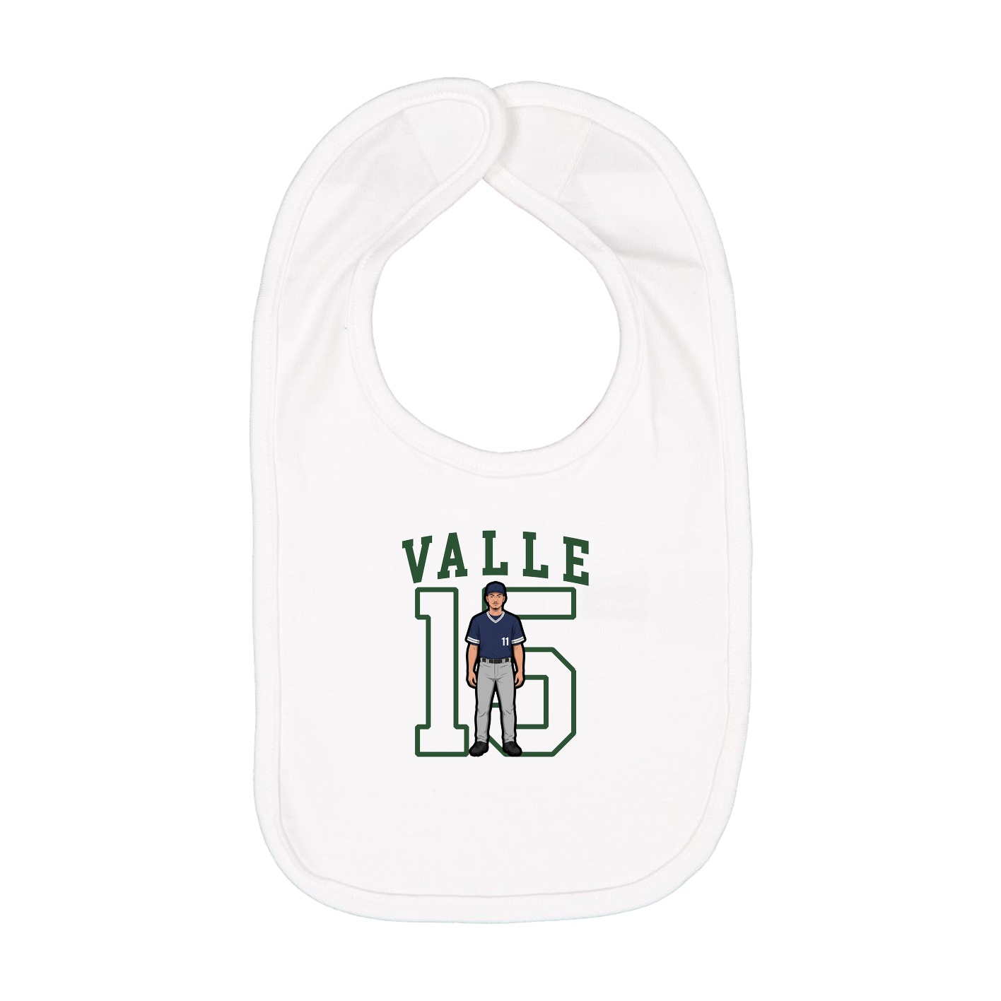 Infant Bib — Shirsey in White