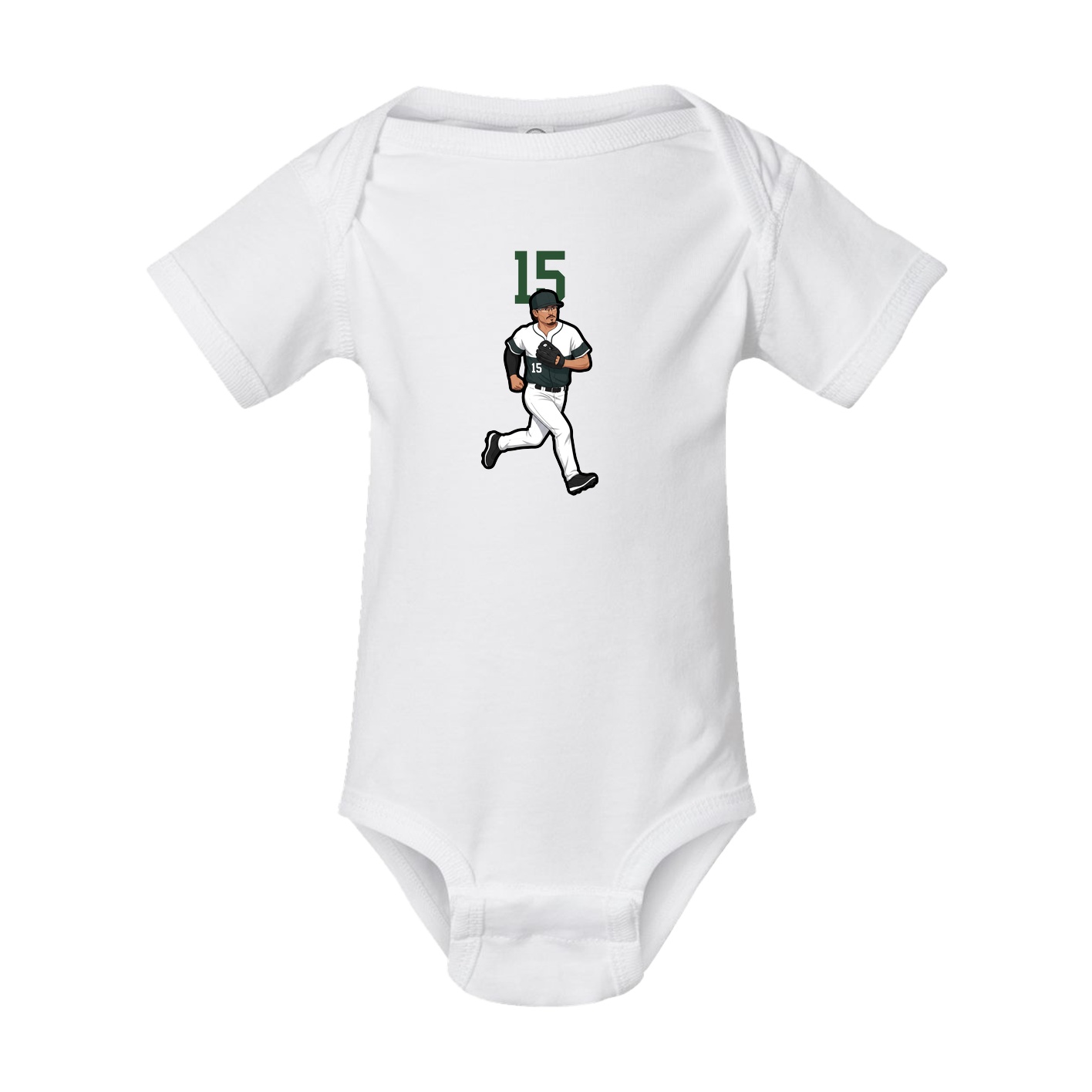 Baby Onesie — Number Top in White