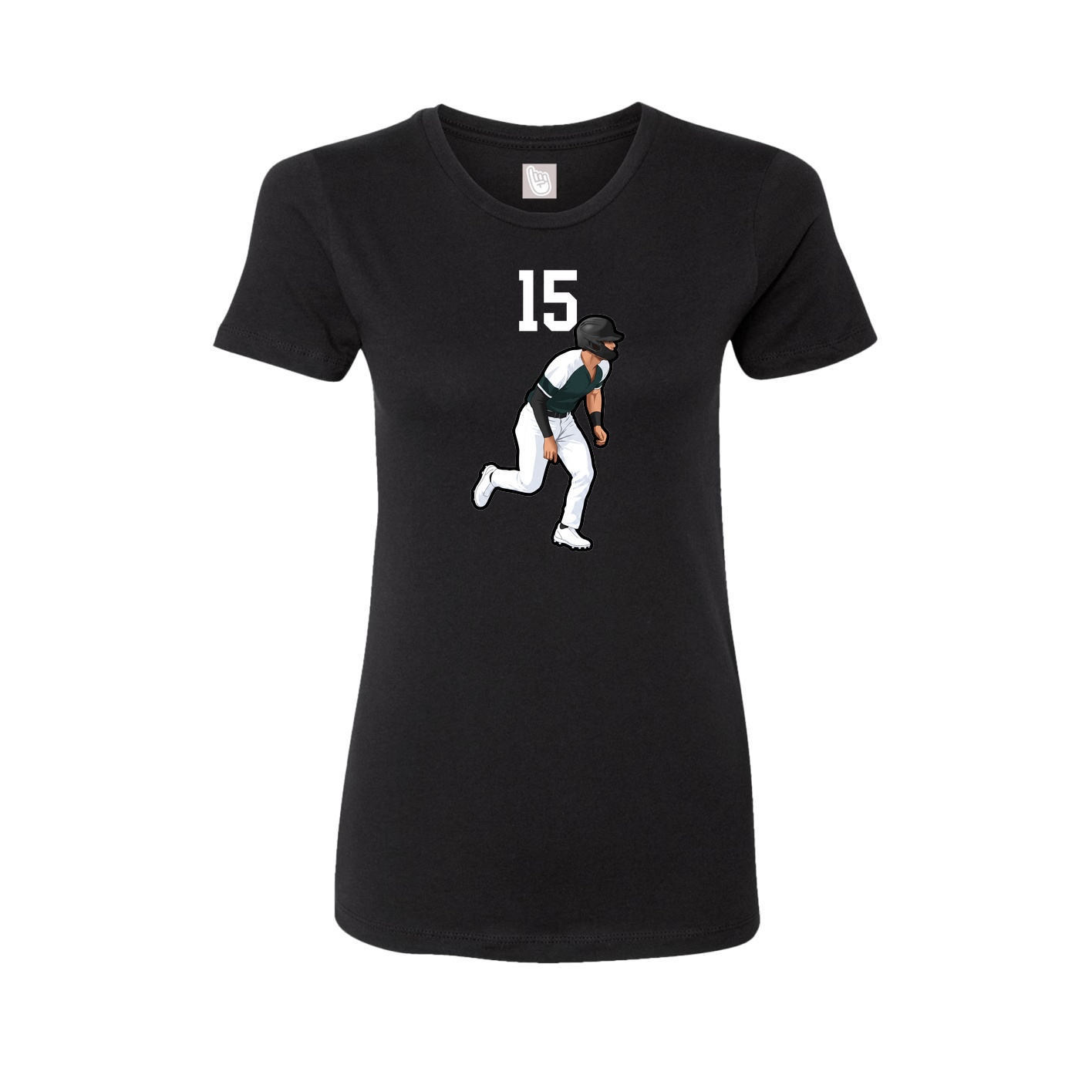 Womens Tee — Number Top in Black