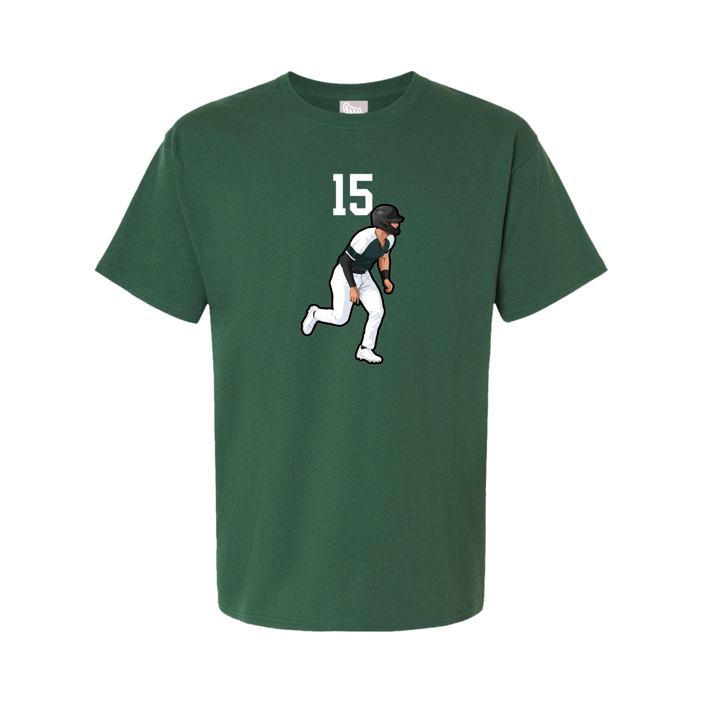 Youth Tee — Number Top in Green