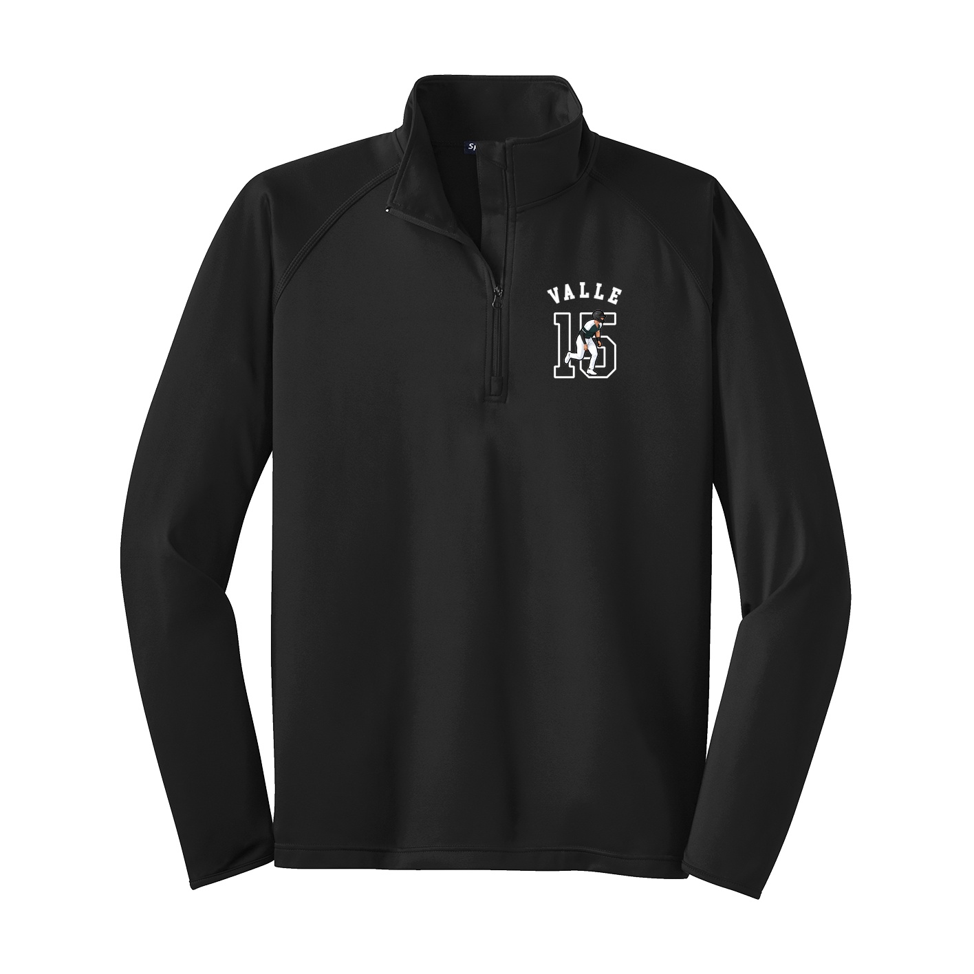 Q-Zip Pullover — Shirsey Arch in Black