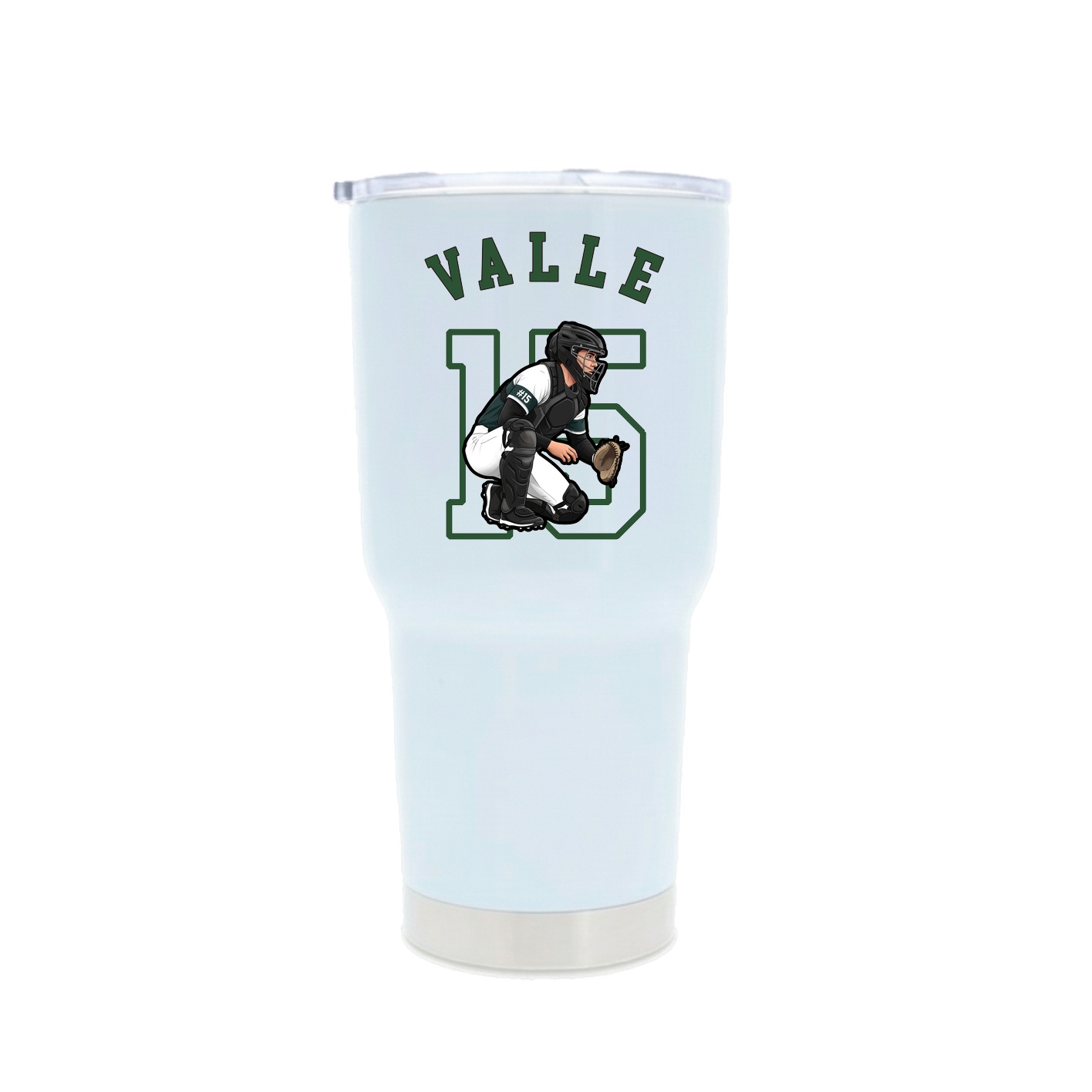 30oz Stainless Steel Tumbler — Shirsey Arch in White