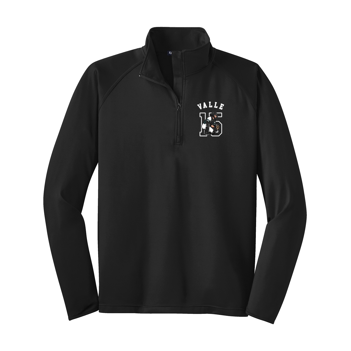 Q-Zip Pullover — Shirsey Arch in Black