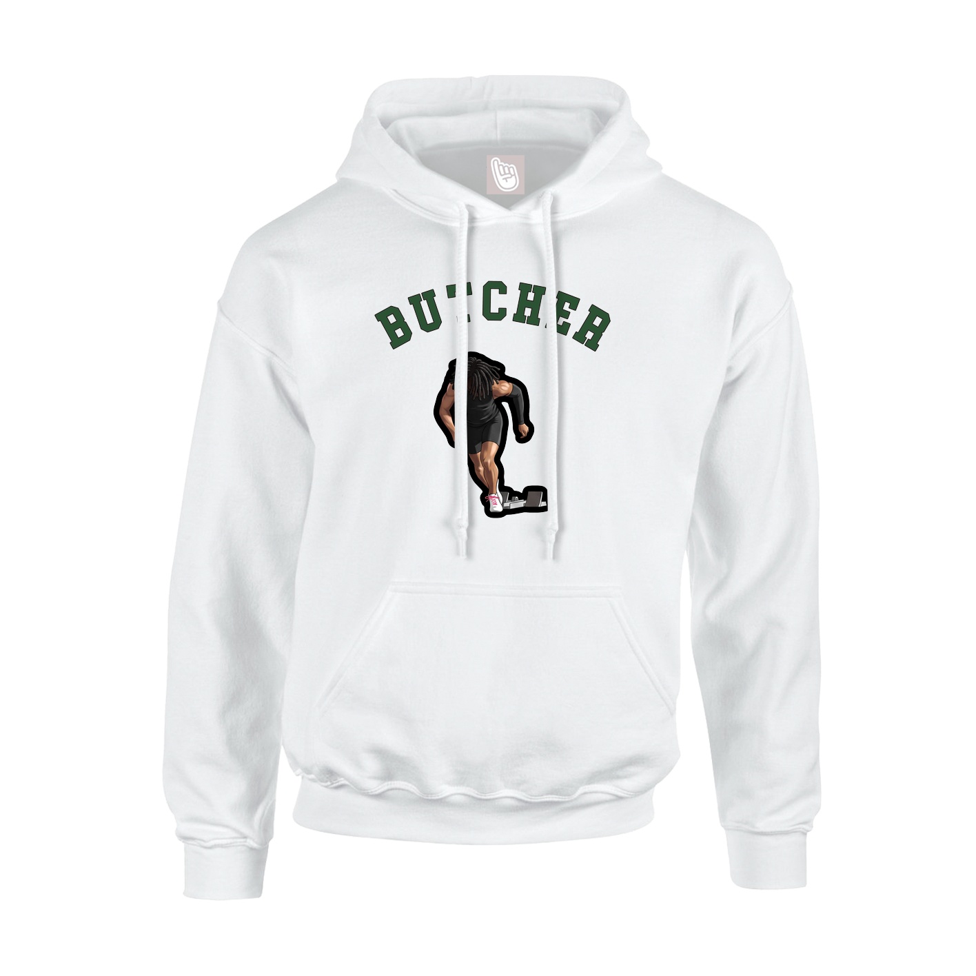Hoodie — Shirsey Arch in White