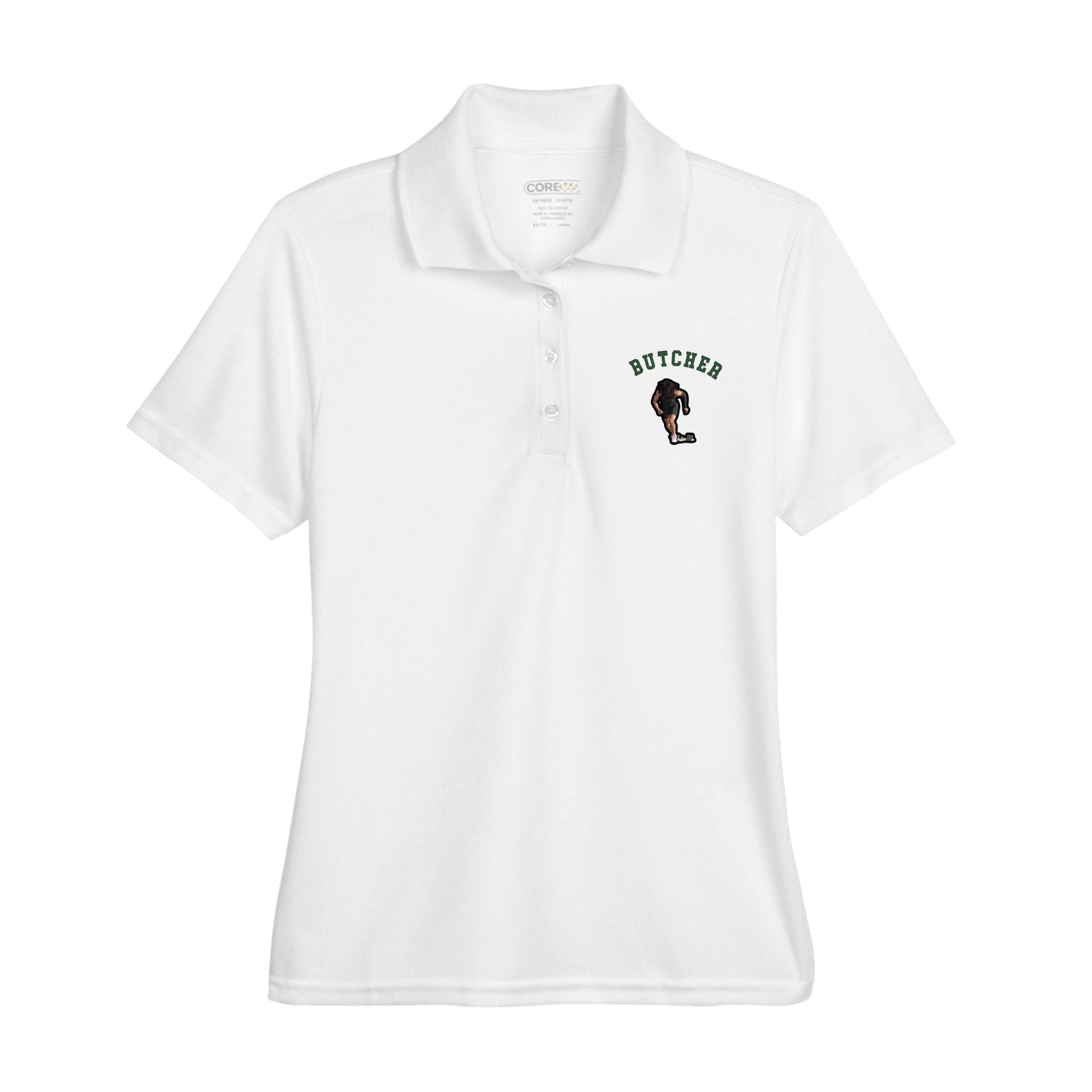 Womens Performance Polo — Shirsey Arch in White