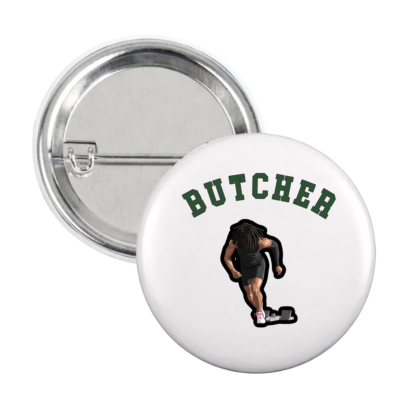 Game Day Button — Shirsey Arch in White