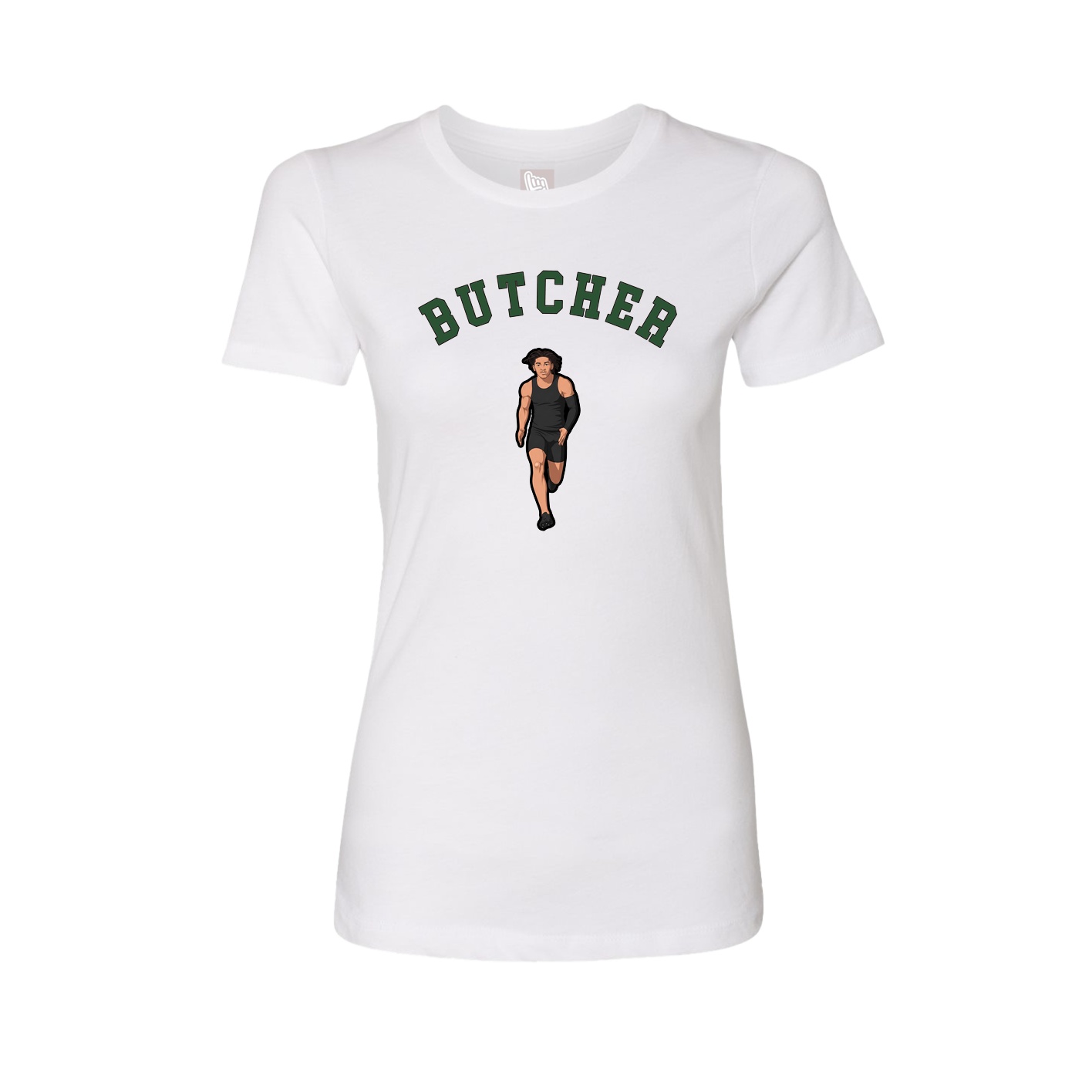 Fitted Women's Tee — Shirsey Arch in White