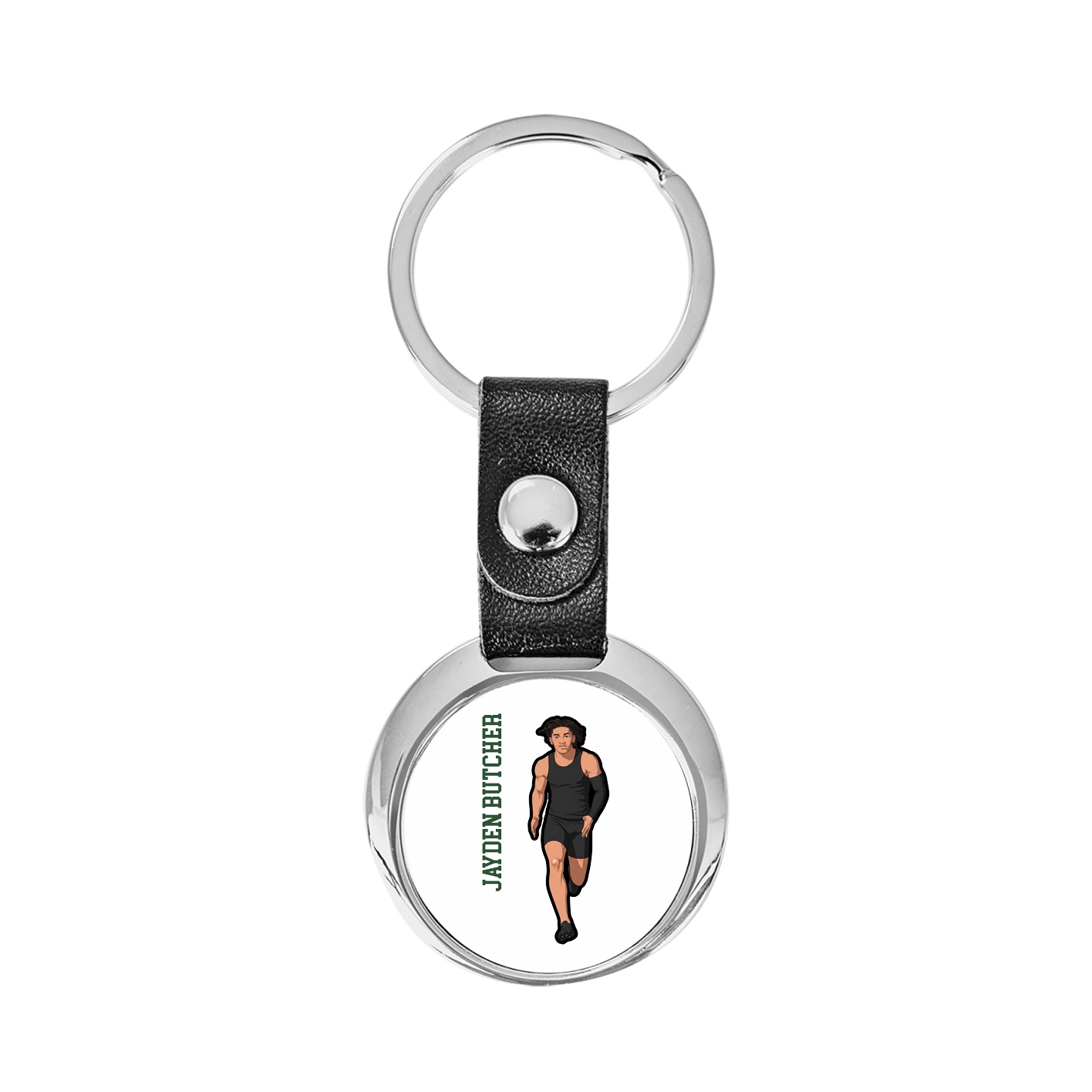 Key Chain — Name Vertical in Classic