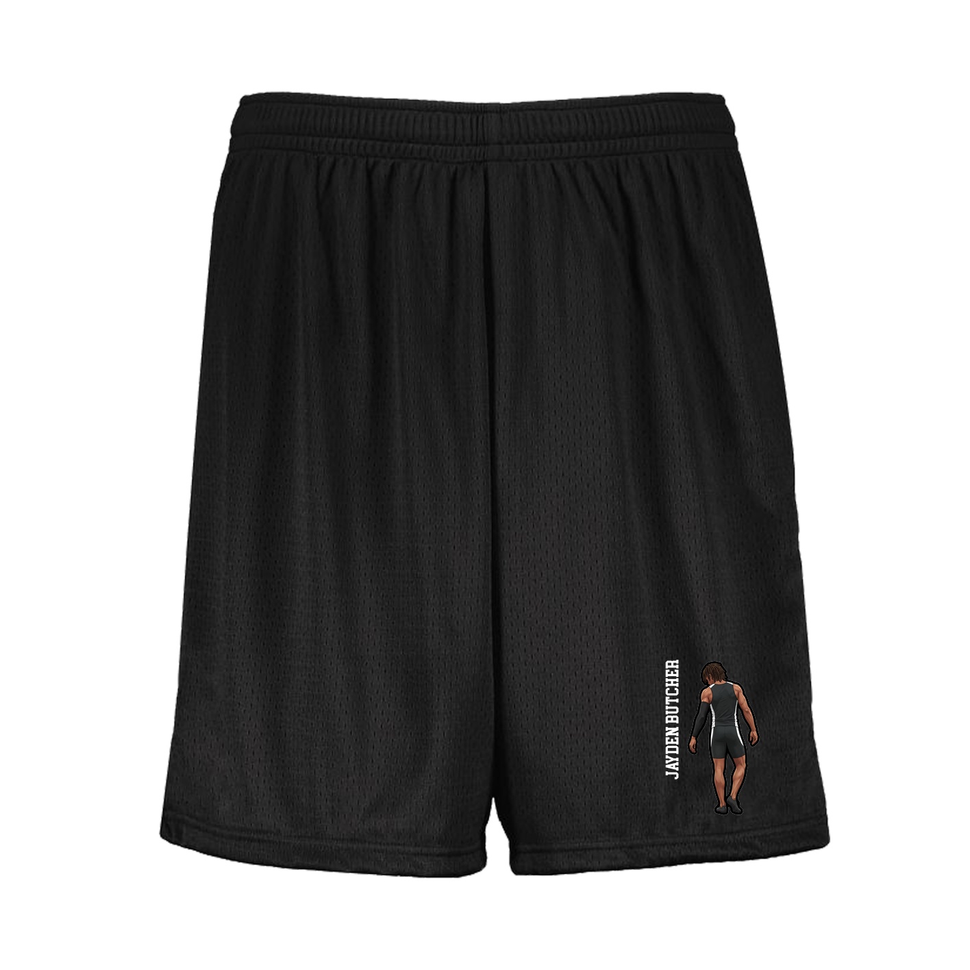 Shorts — Name Vertical in Black
