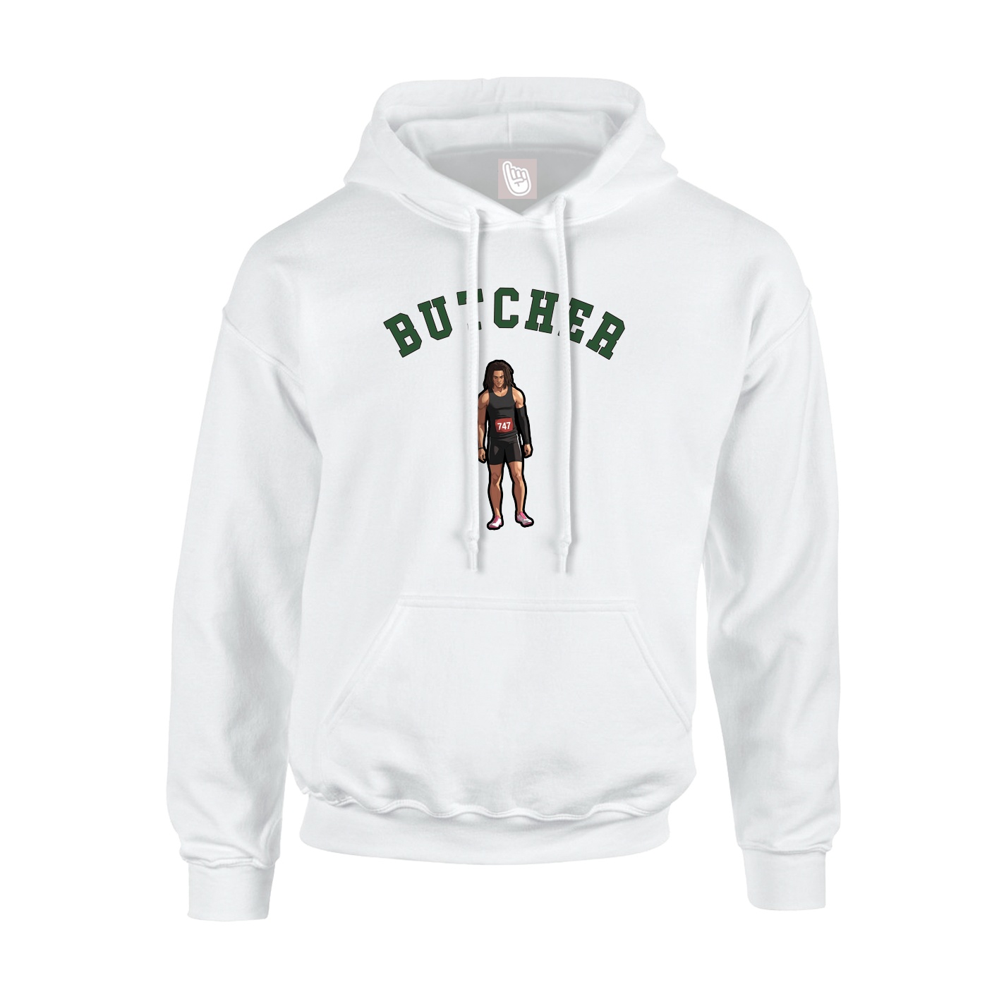 Youth Hoodie — Shirsey Arch in White