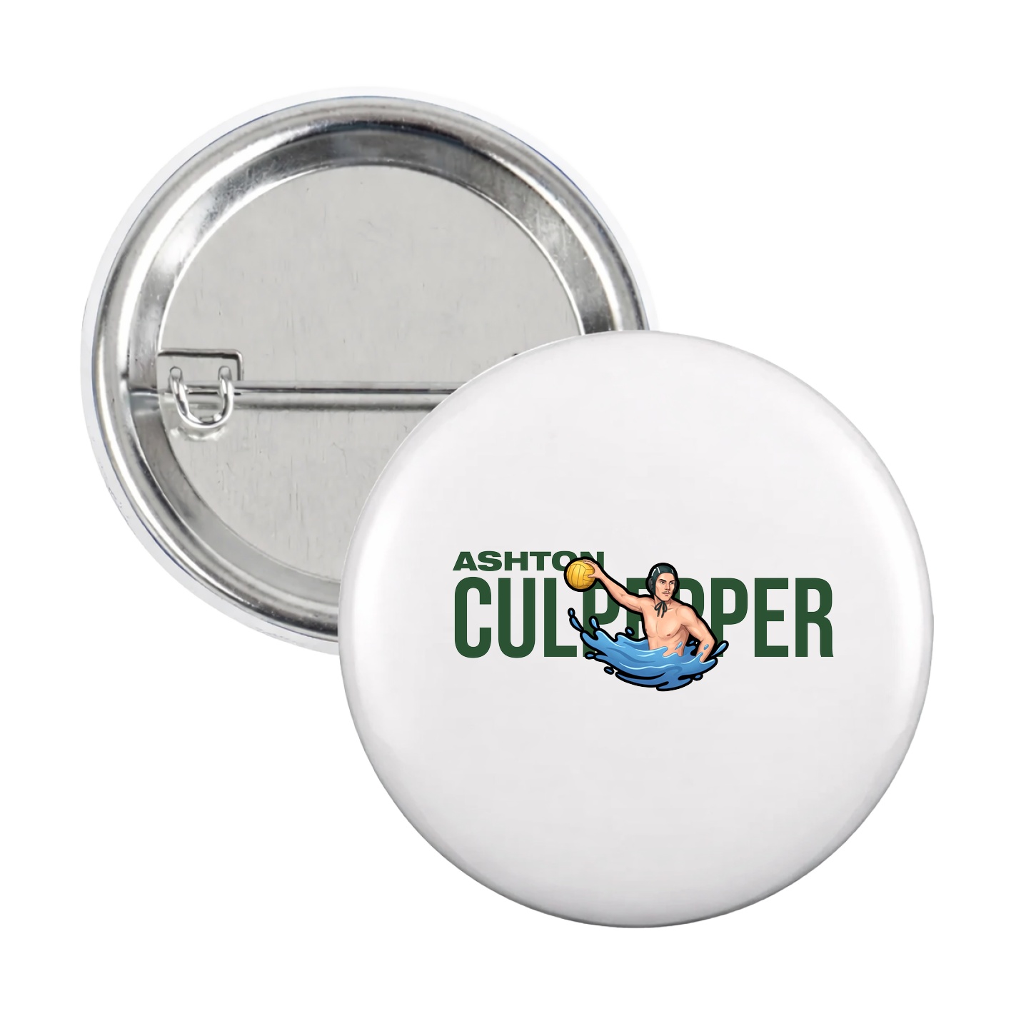 Game Day Button — Player Name in White
