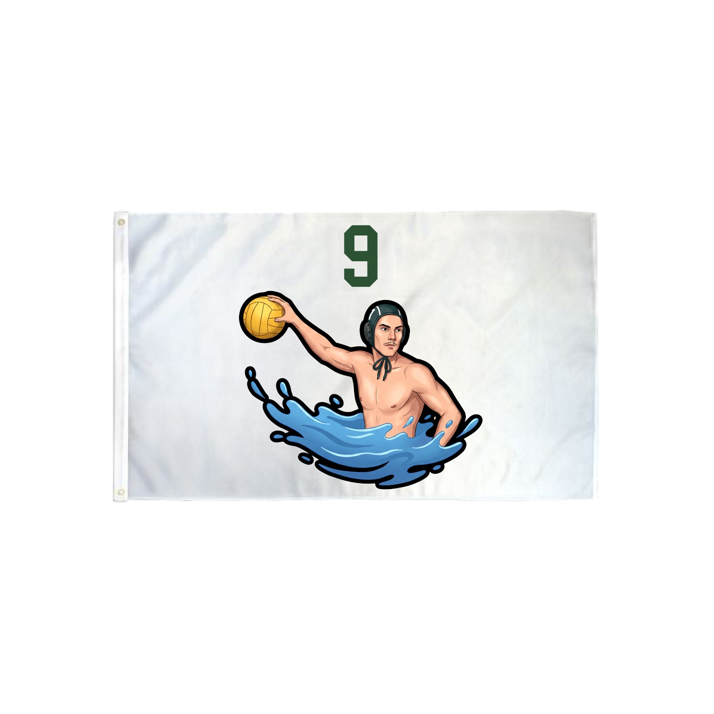 3x5 Flag — Number Top in Classic