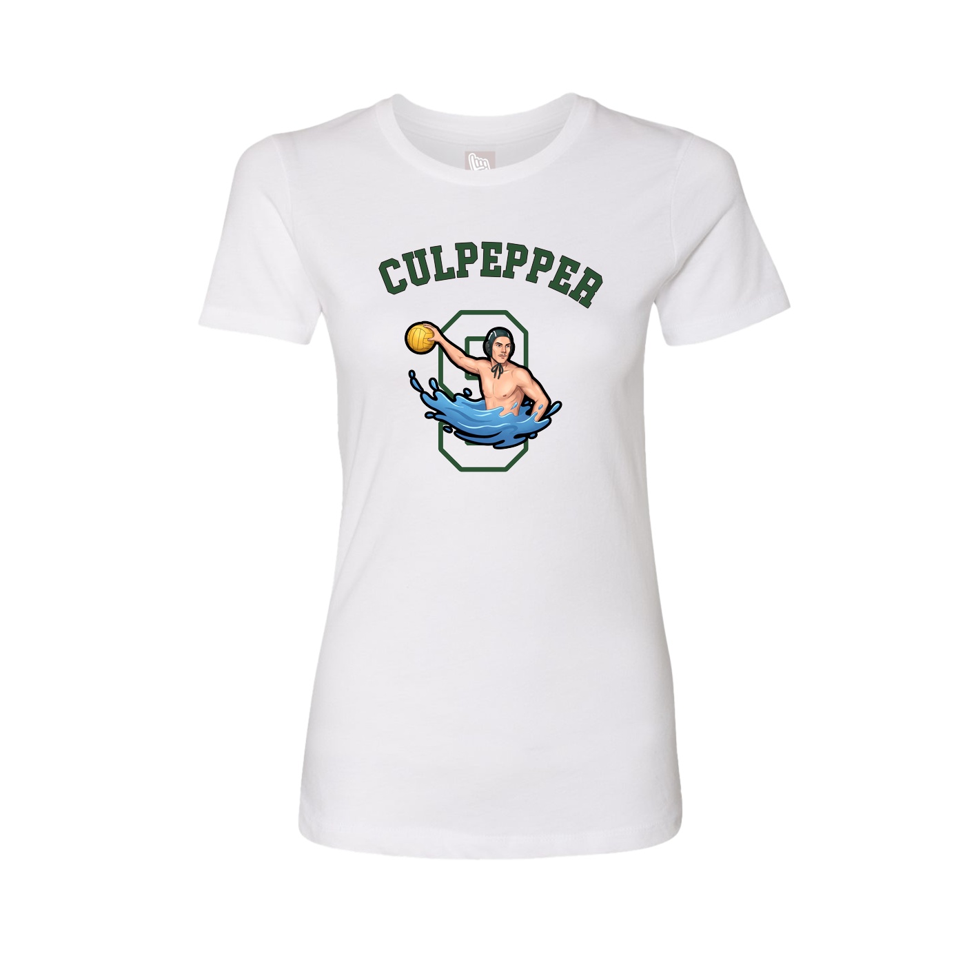 Fitted Women's Tee — Shirsey Arch in White