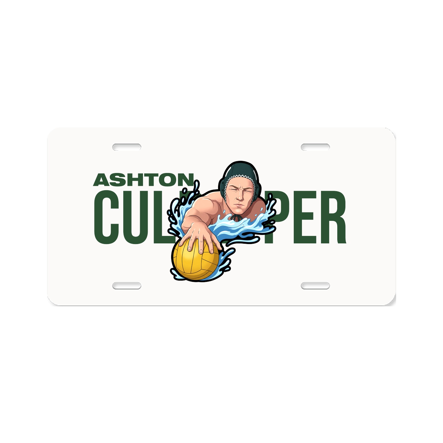 License Plate — Player Name in Classic