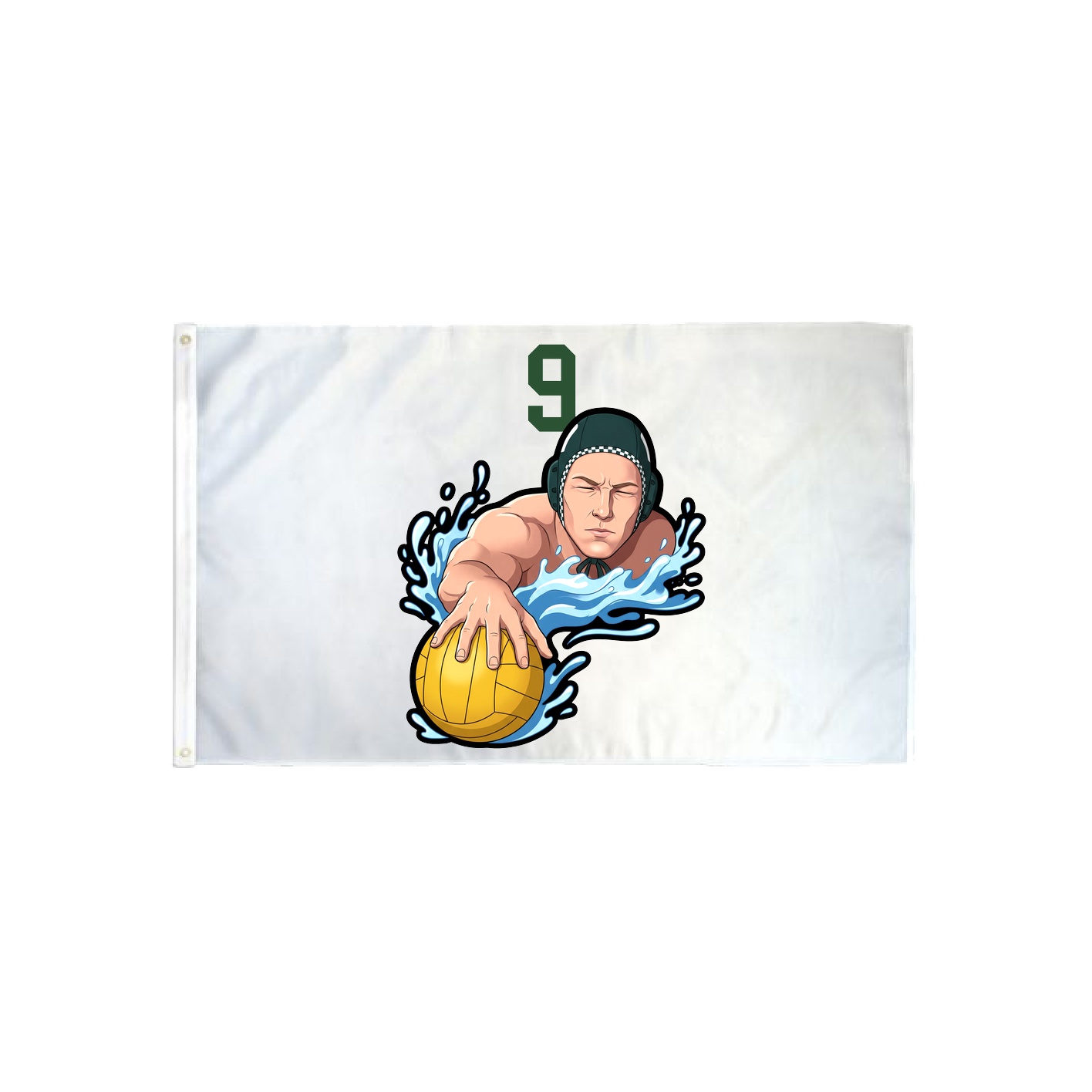 3x5 Flag — Number Top in Classic