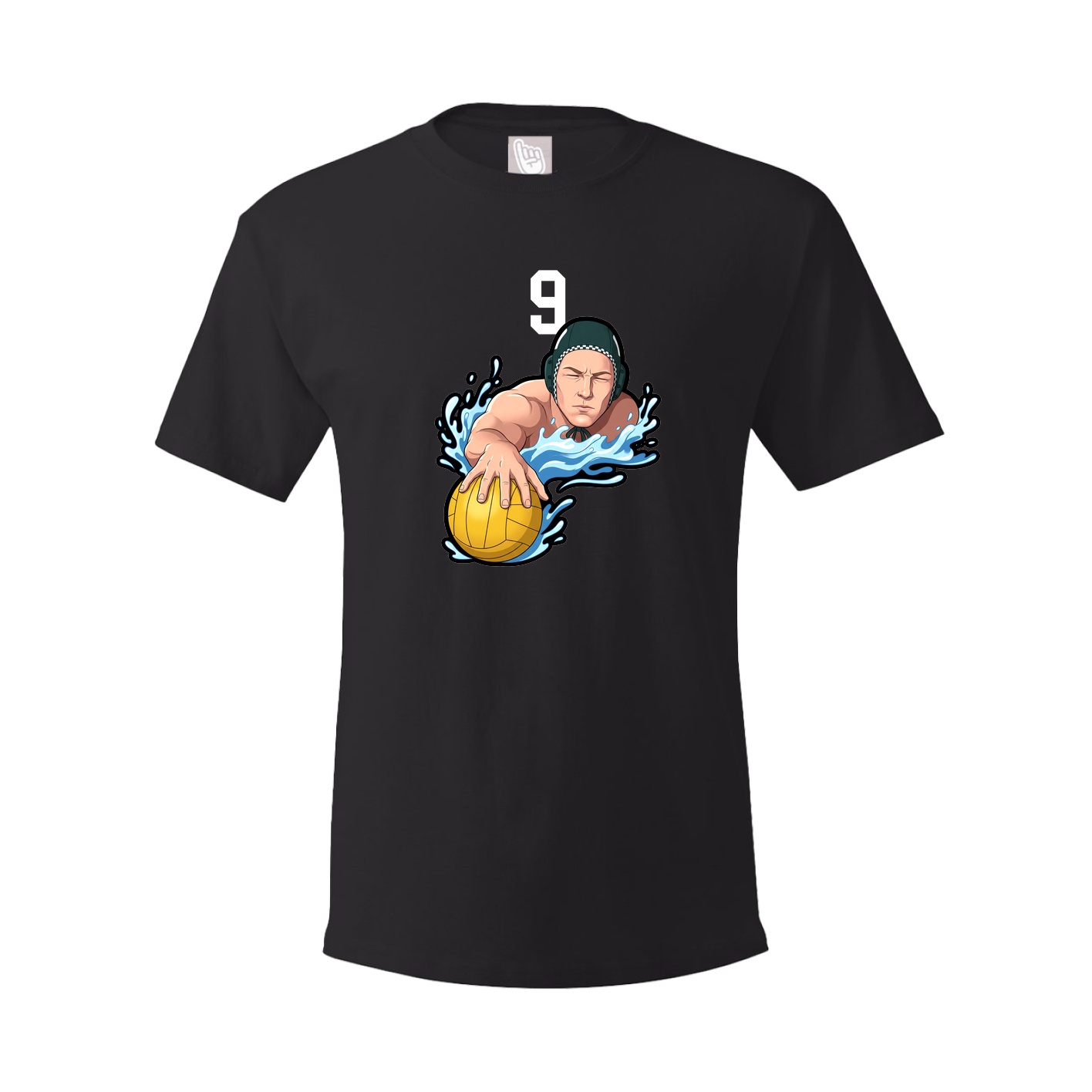 Youth Tee — Number Top in Black