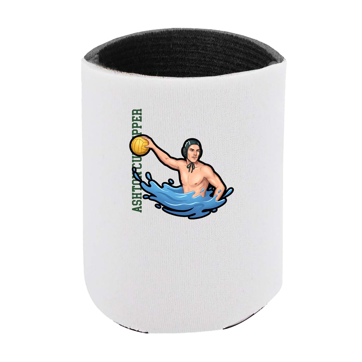 Can Holder — Name Vertical in White