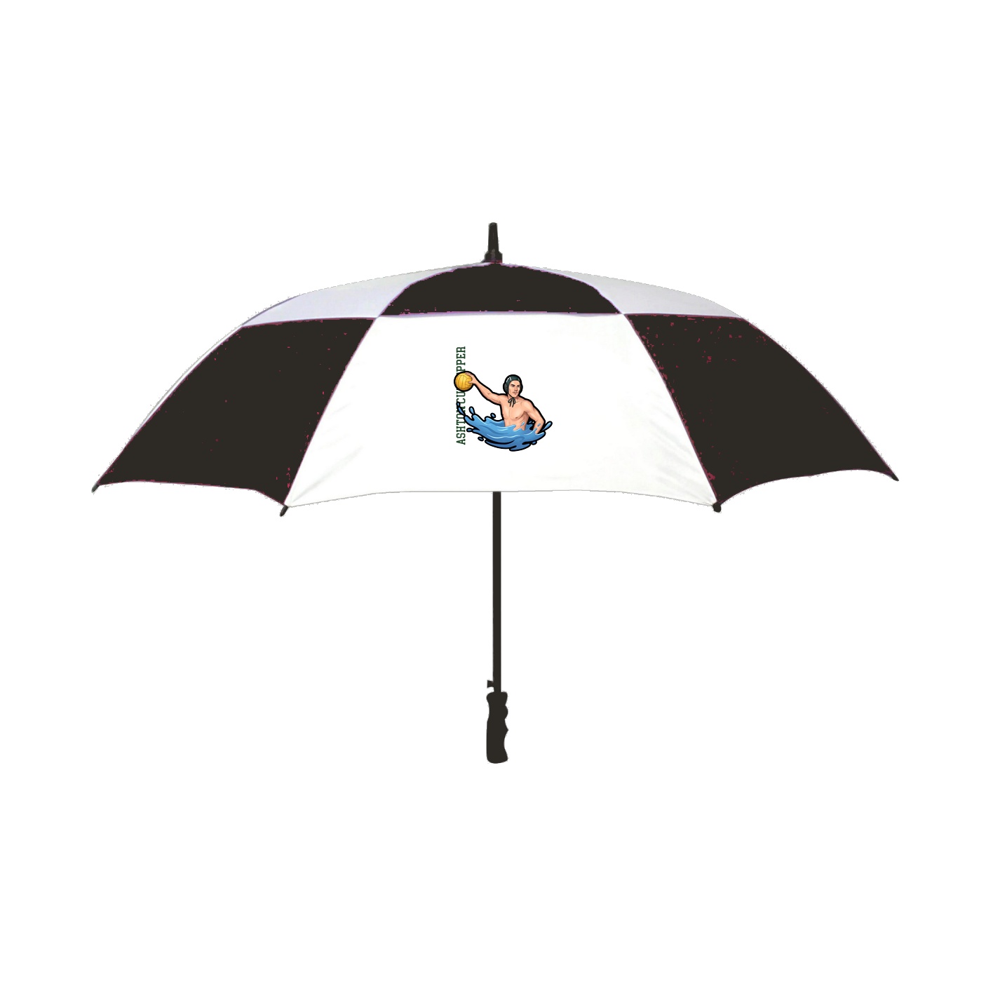 Golf Umbrella — Name Vertical in Black