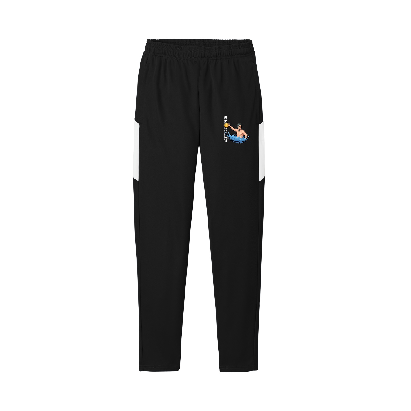 Team Travel Pant — Name Vertical in Black/White