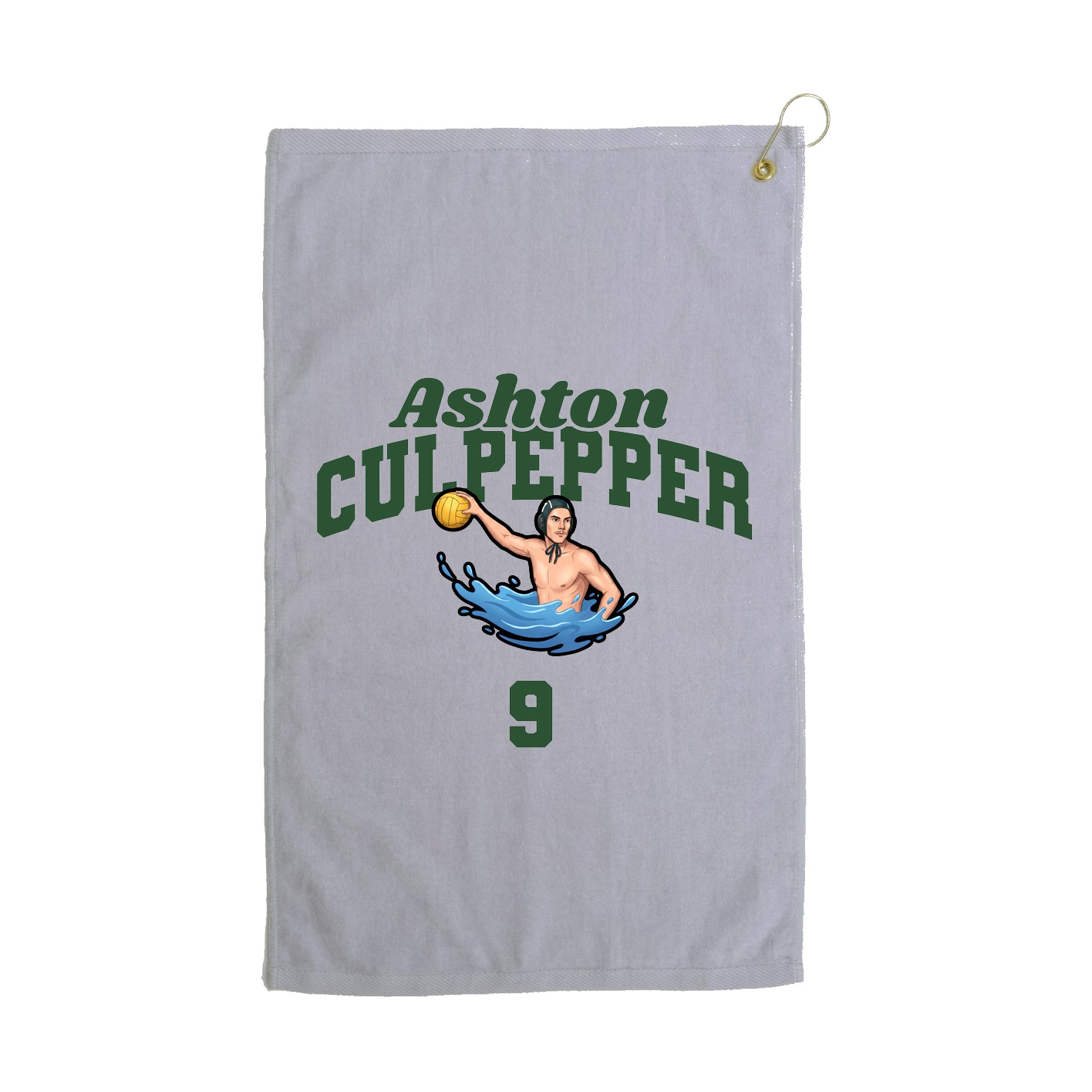 Golf Towel — Signature Arch in Grey