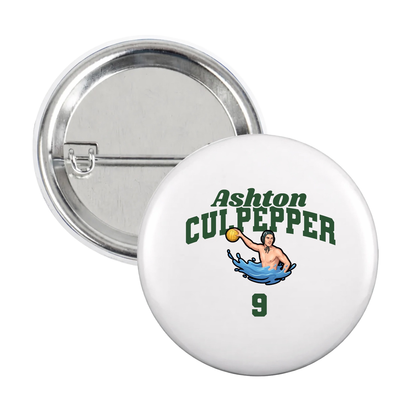Game Day Button — Signature Arch in White
