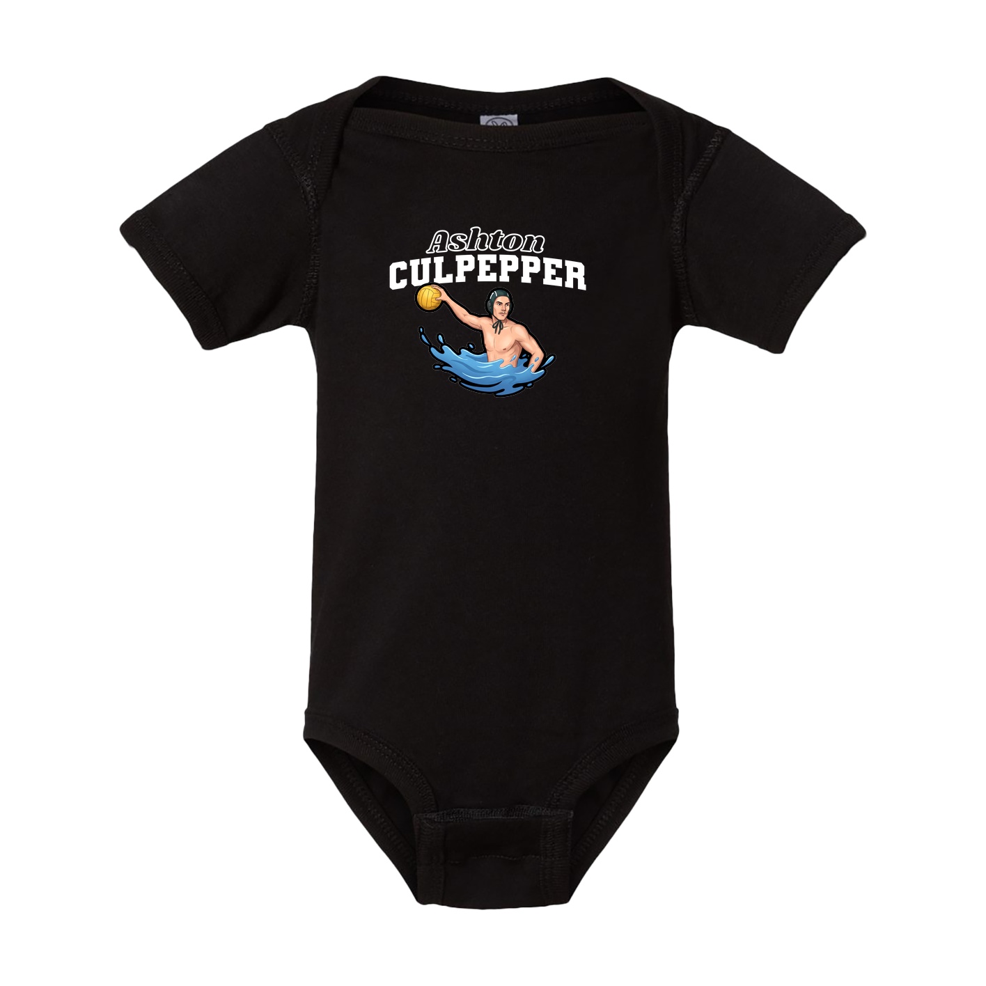 Baby Onesie — Name Arch in Black