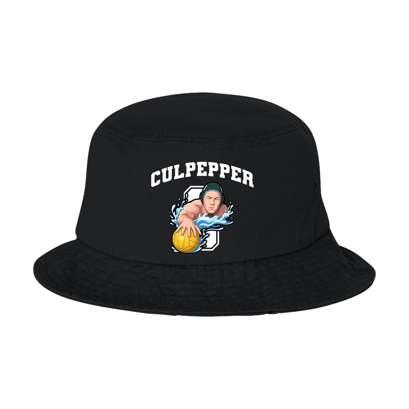 Bucket Cap — Number in Black