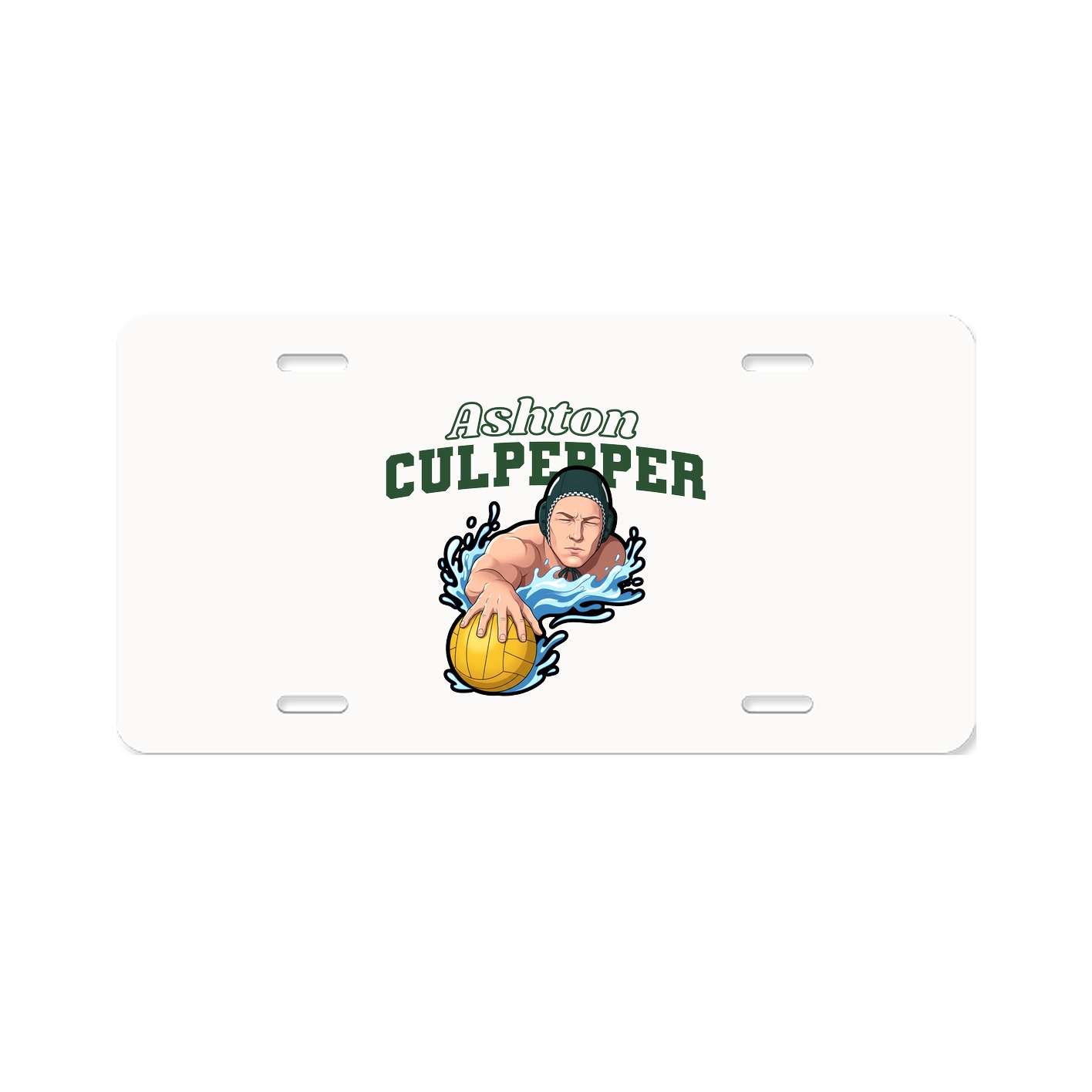 License Plate — Name Arch in Classic