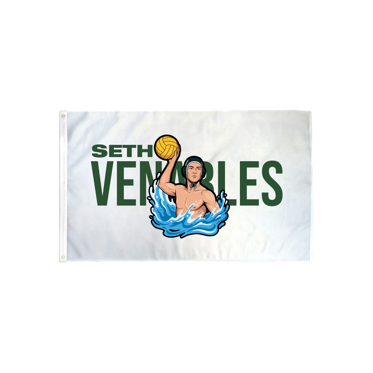 3x5 Flag — Player Name in Classic