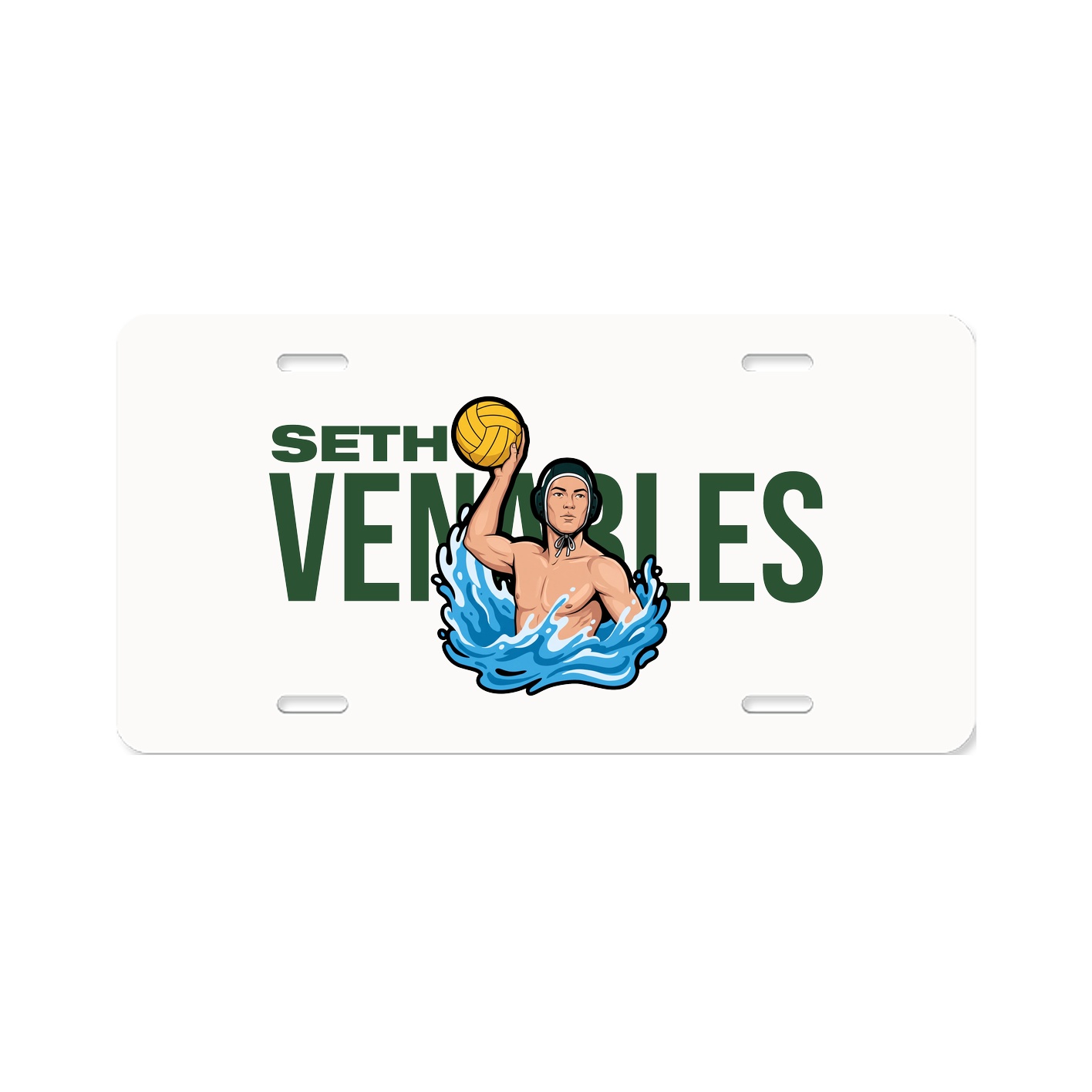 License Plate — Player Name in Classic