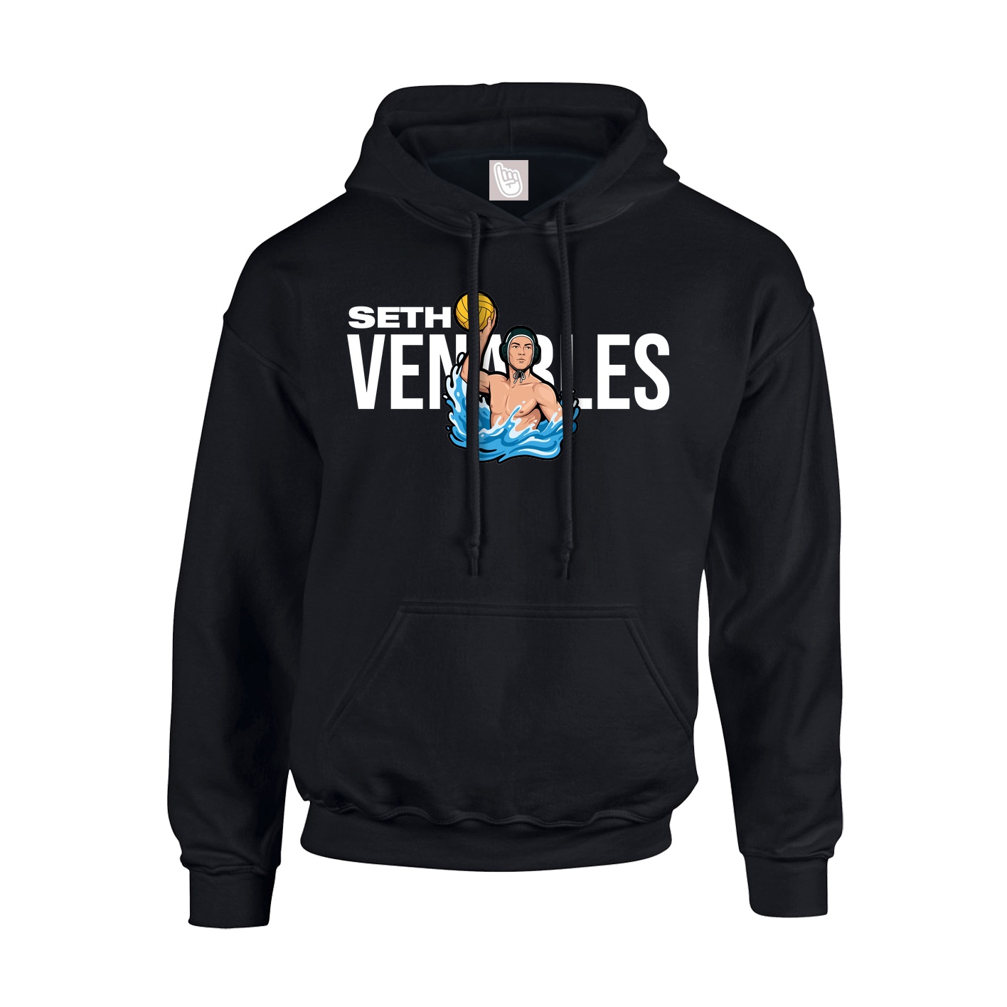 Youth Hoodie — Player Name in Black