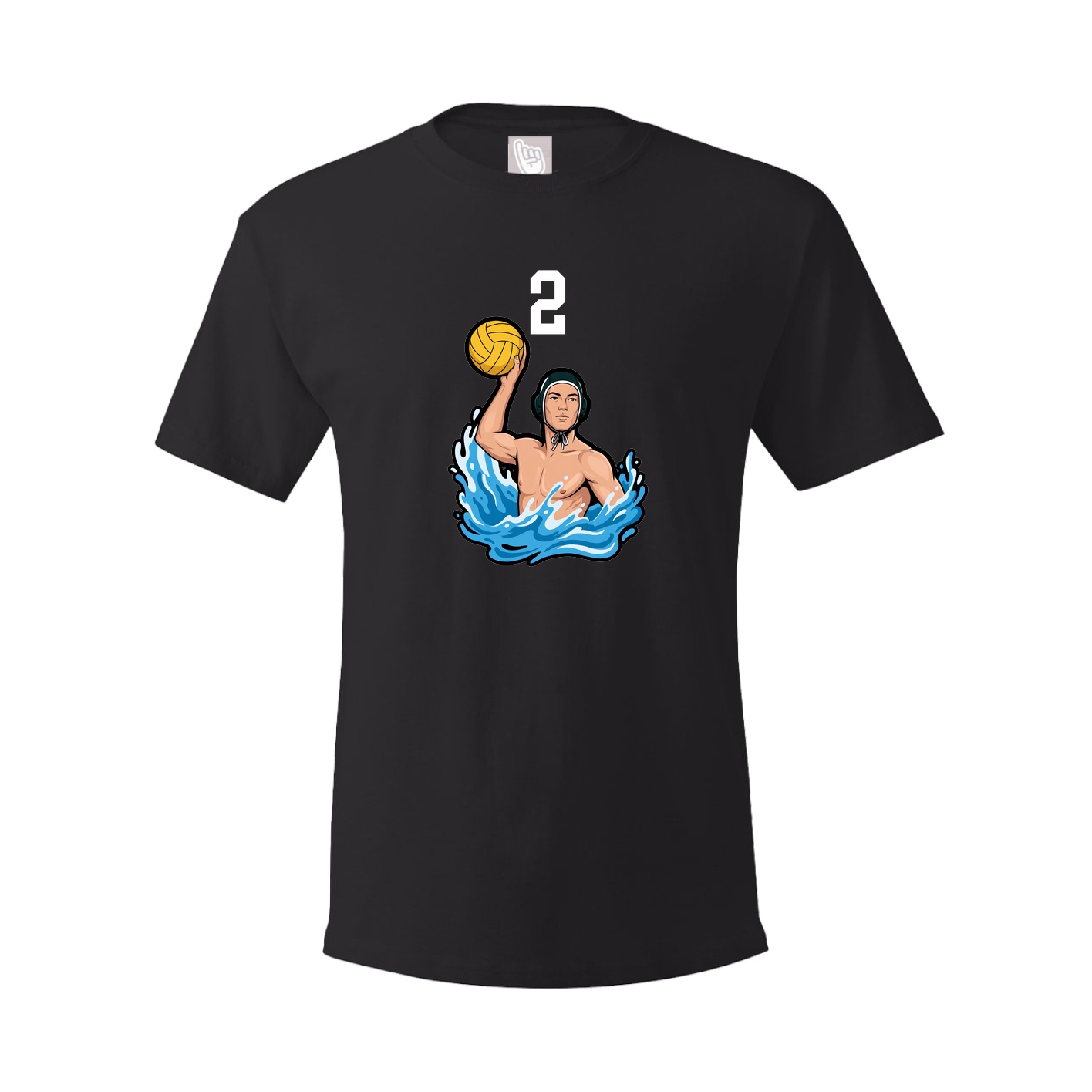 Youth Tee — Number Top in Black