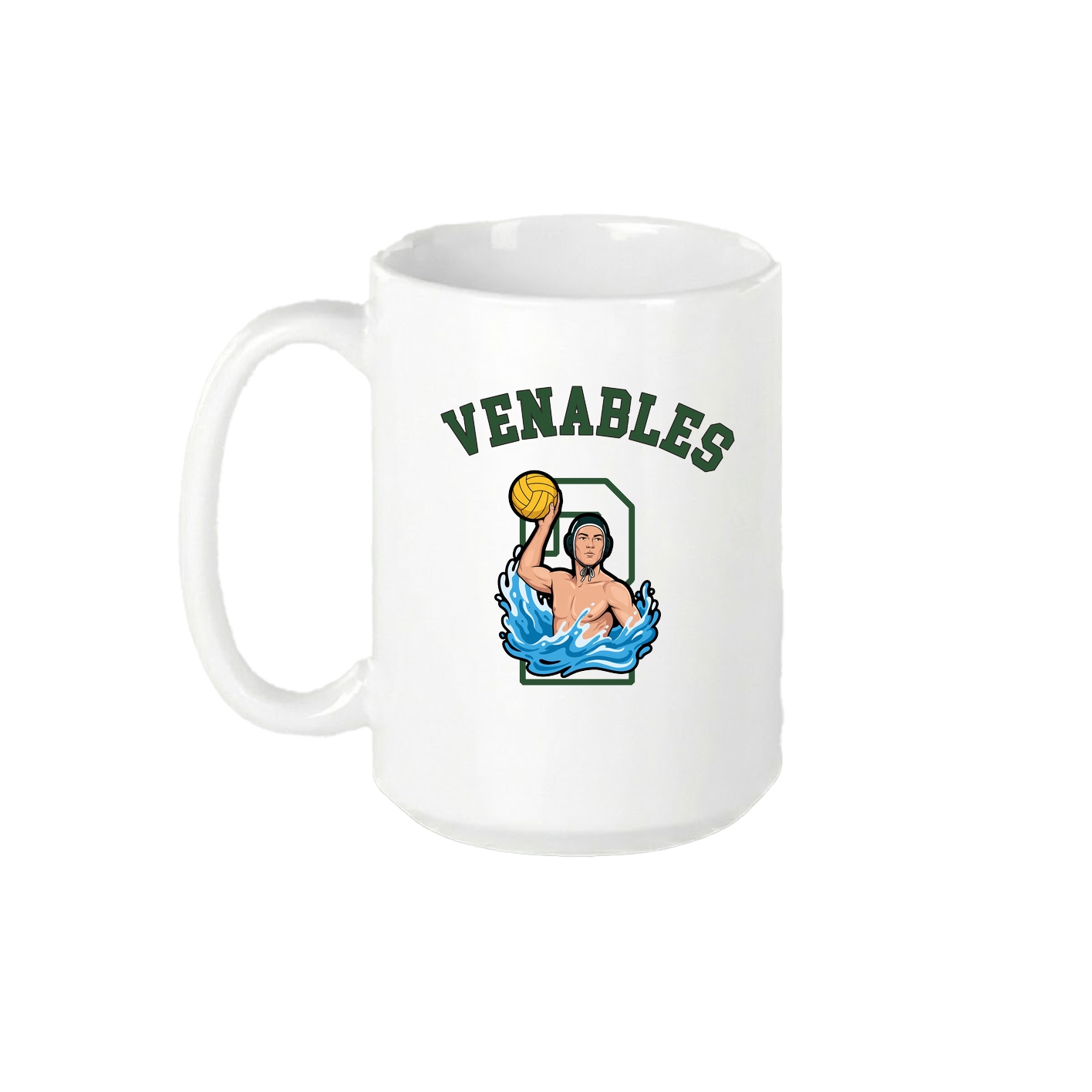 15oz Coffee Mug — Shirsey Arch in White