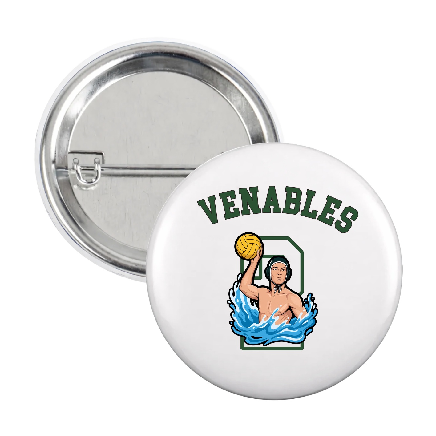 Game Day Button — Shirsey Arch in White