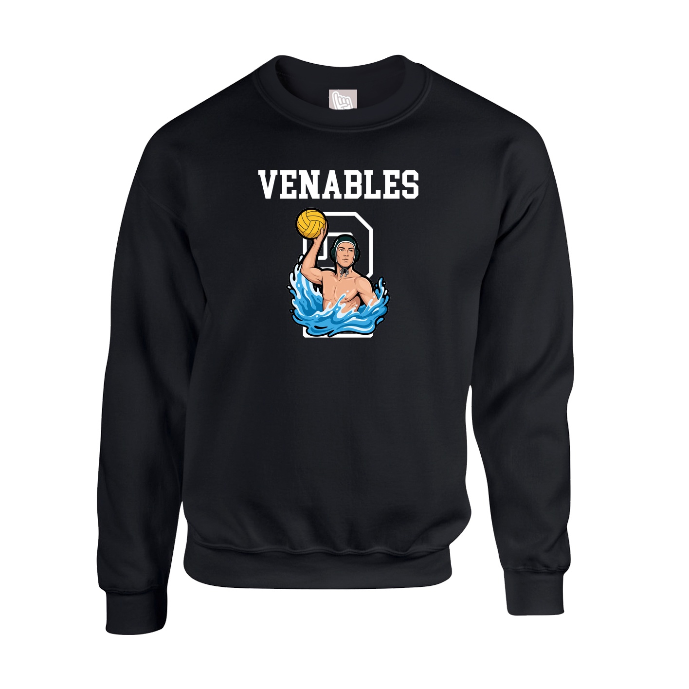 Fleece Crew — Shirsey in Black