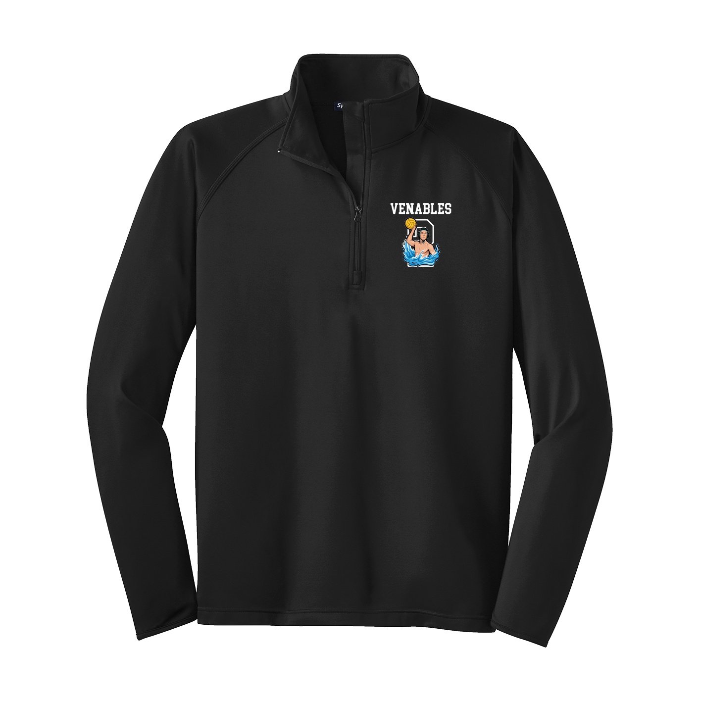 Q-Zip Pullover — Shirsey in Black