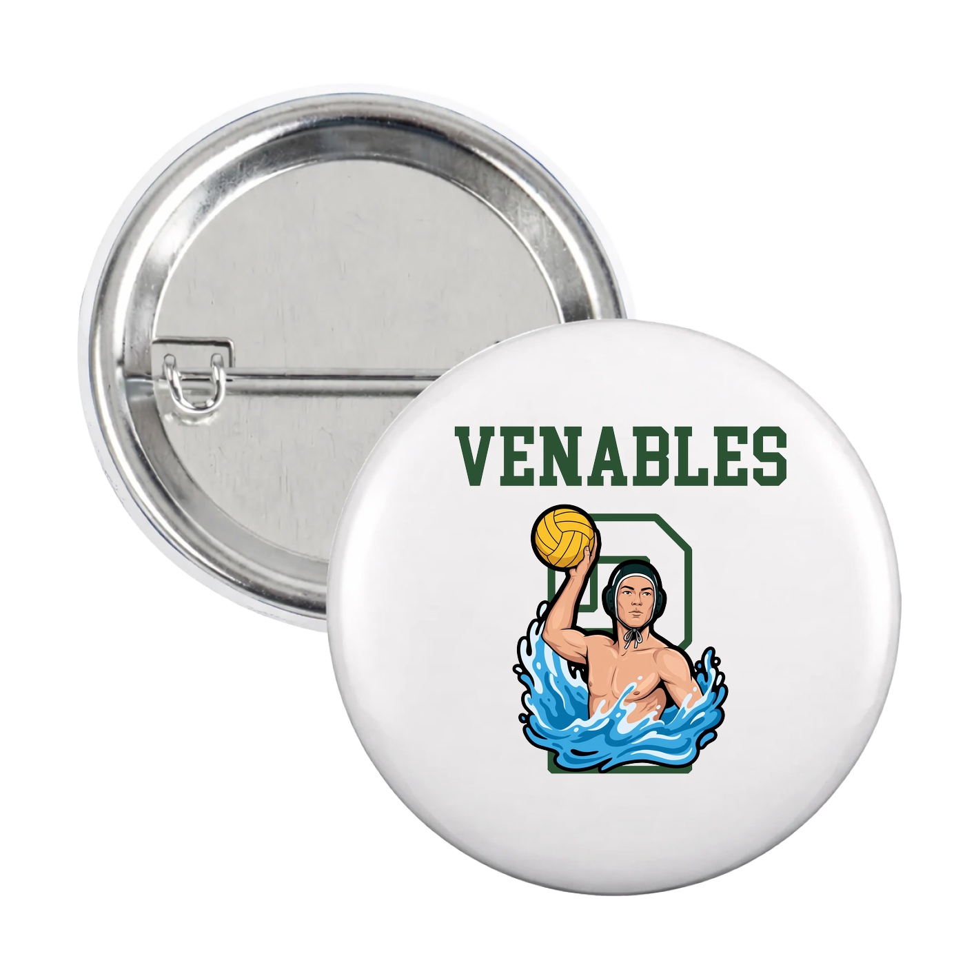 Game Day Button — Shirsey in White